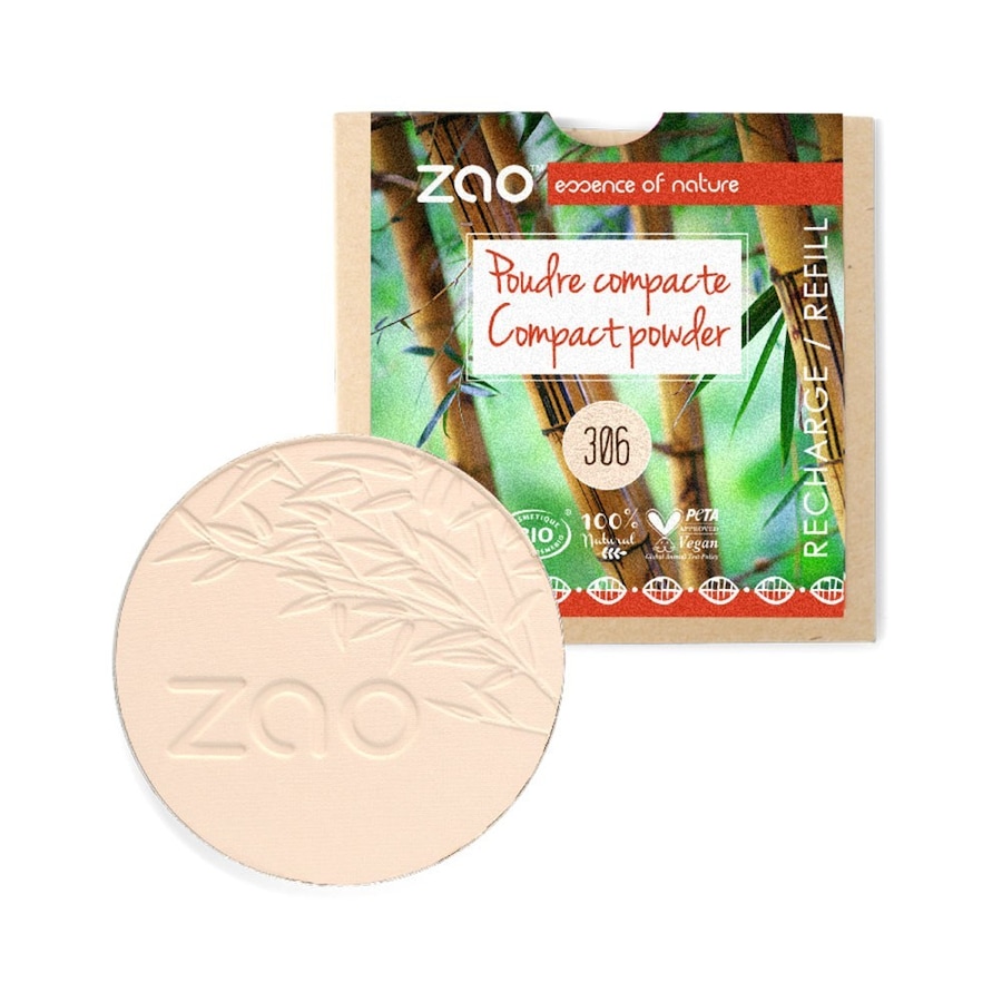 ZAO - Recharge compacte 306 Porcelaine Poudre 9 g Nude unisex