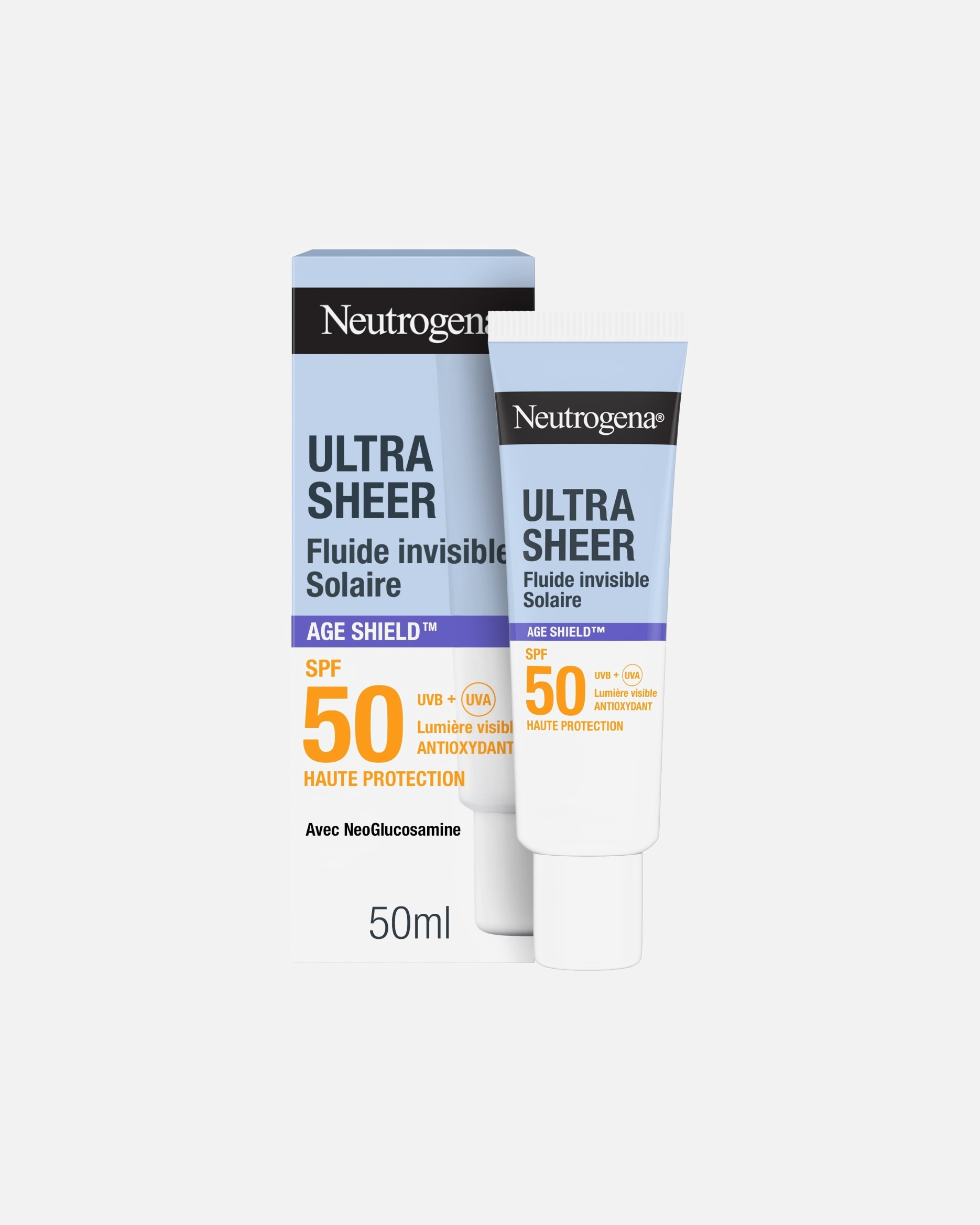 Crème solaire pour Unisexe Neutrogena Ultra Sheer Invisible Anti-âge SPF50 50 ml