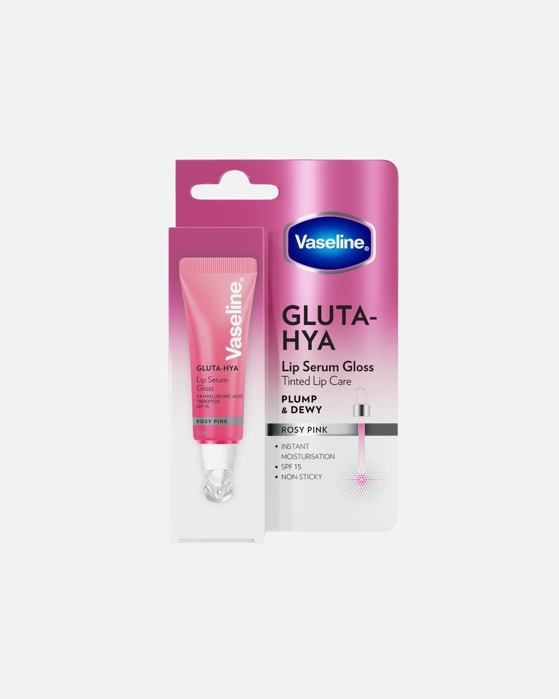 Sérum pour les lèvres pour Unisexe Vaseline Gluta-Hya Rosy Pink
