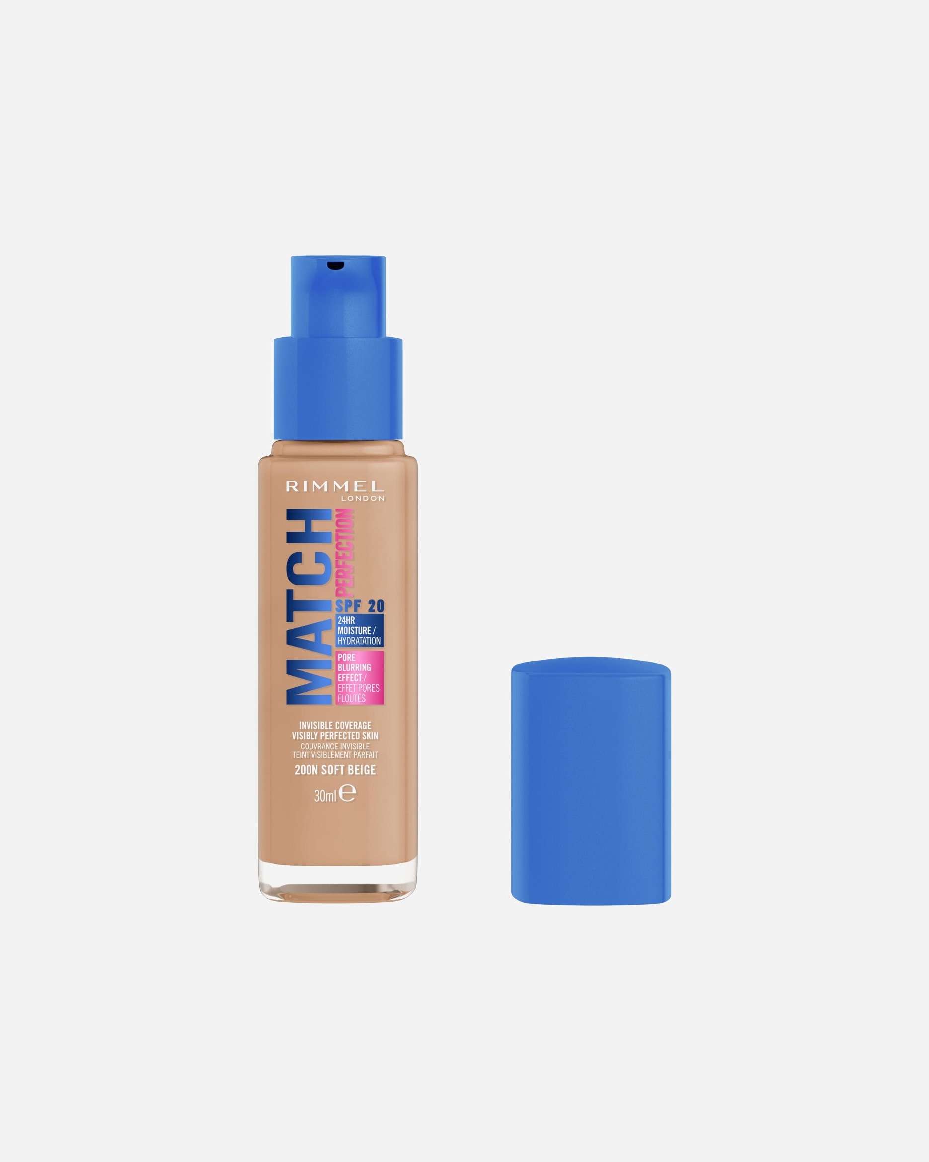 Fond de teint pour Unisexe Rimmel London MATCH PERFECTION 200 SOFT BEIGE