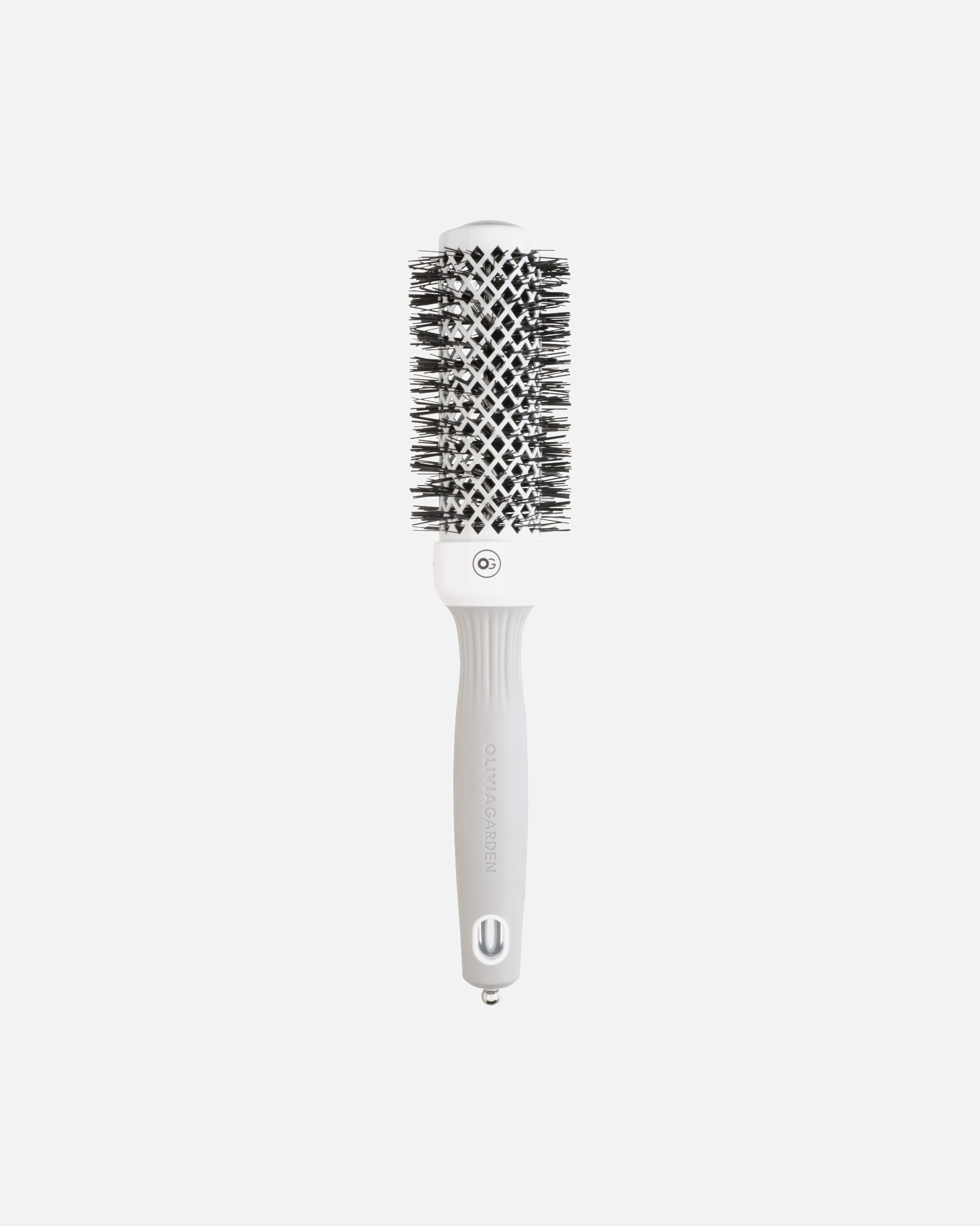 Brosse Ronde pour Unisexe Olivia Garden EXPERT Expert Blowout Shine White & Grey 35 mm