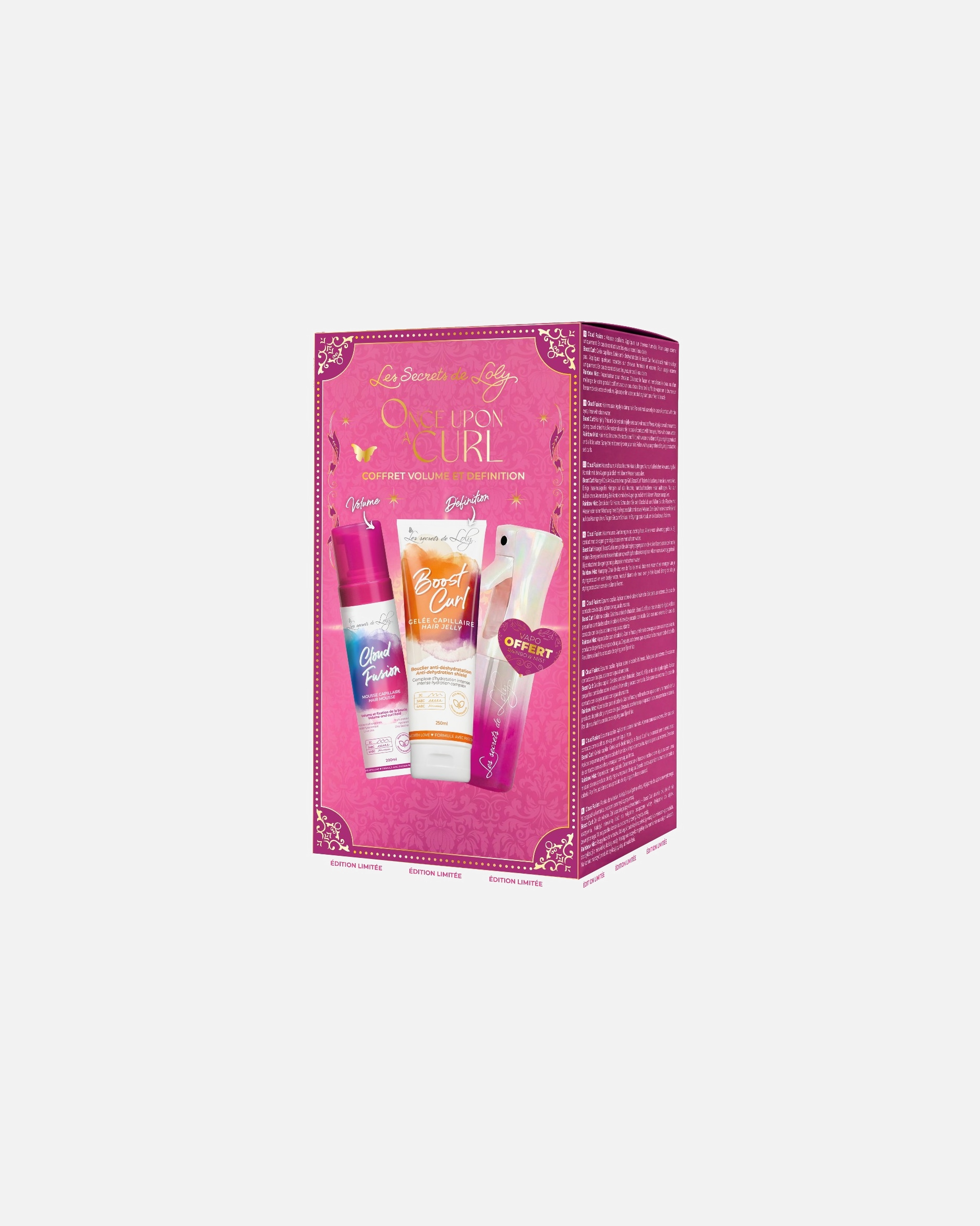 Coffret soin cheveux pour Unisexe Les Secrets de Loly Once Upon A Curl - Volume & Définition 1 unité