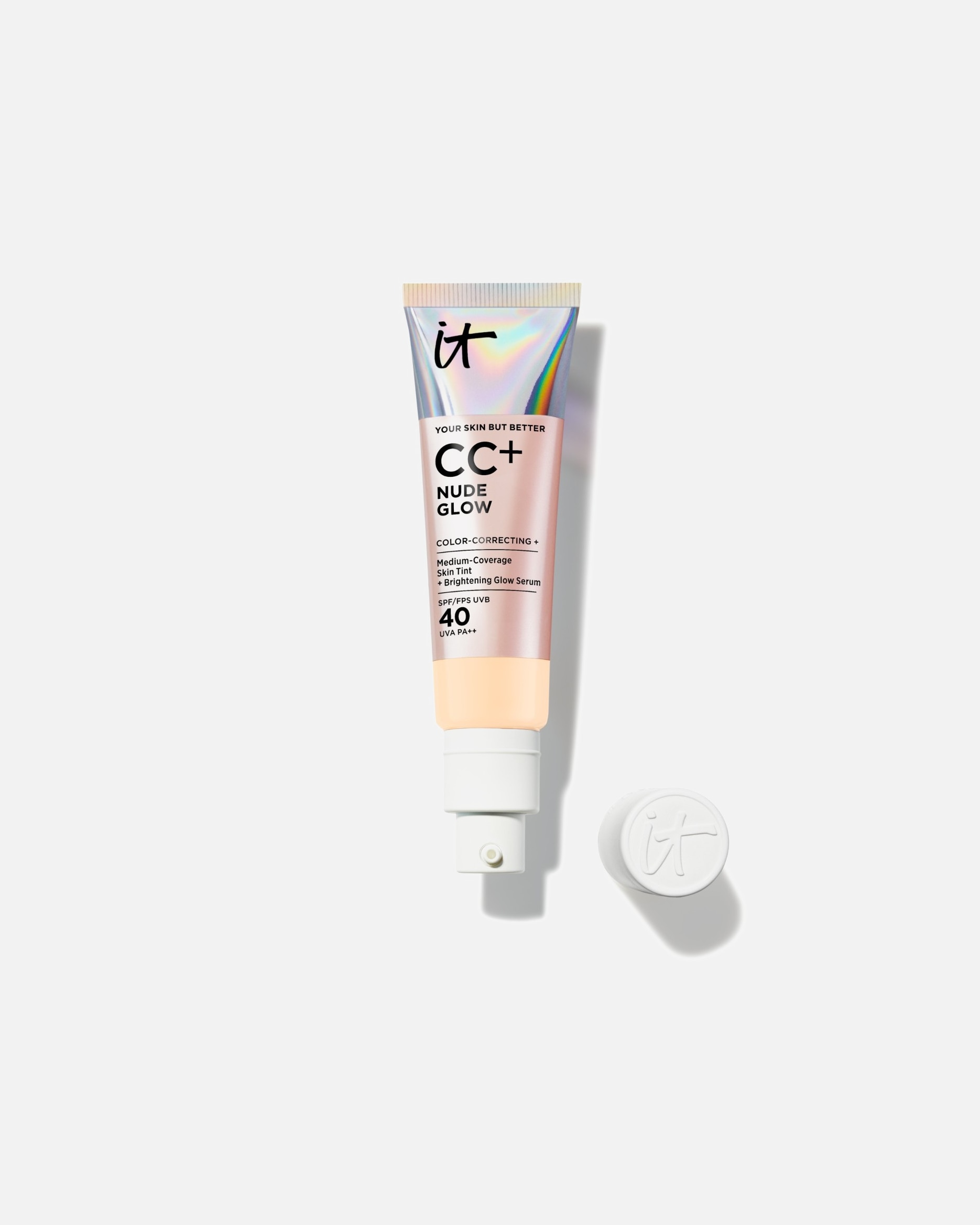 CC crème pour Unisexe IT Cosmetics Your Skin But Better CC+ Cream Nude Glow SPF 40 FAIR
