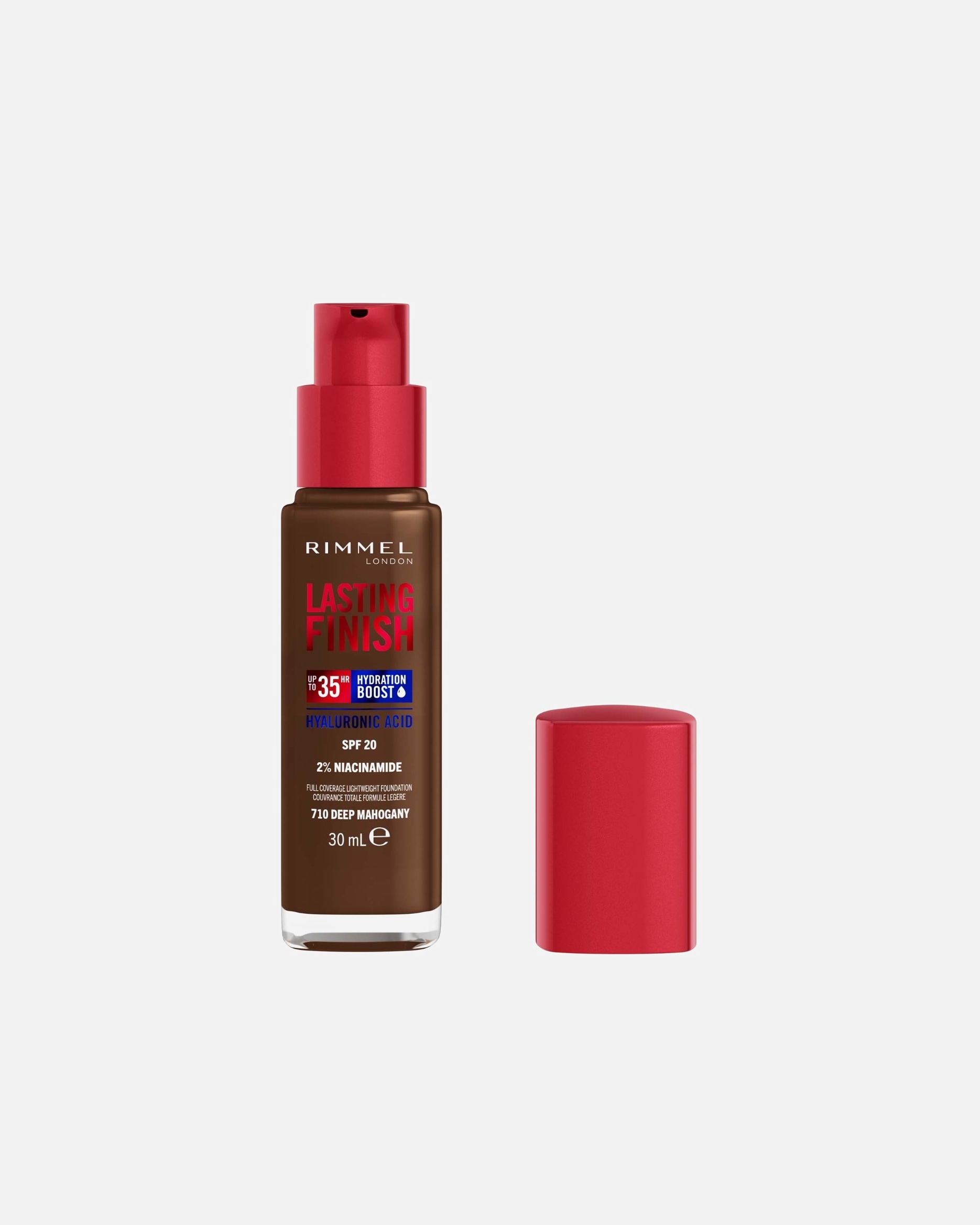 Fond de teint pour Unisexe Rimmel London Lasting Finish 710 Deep Mahogany