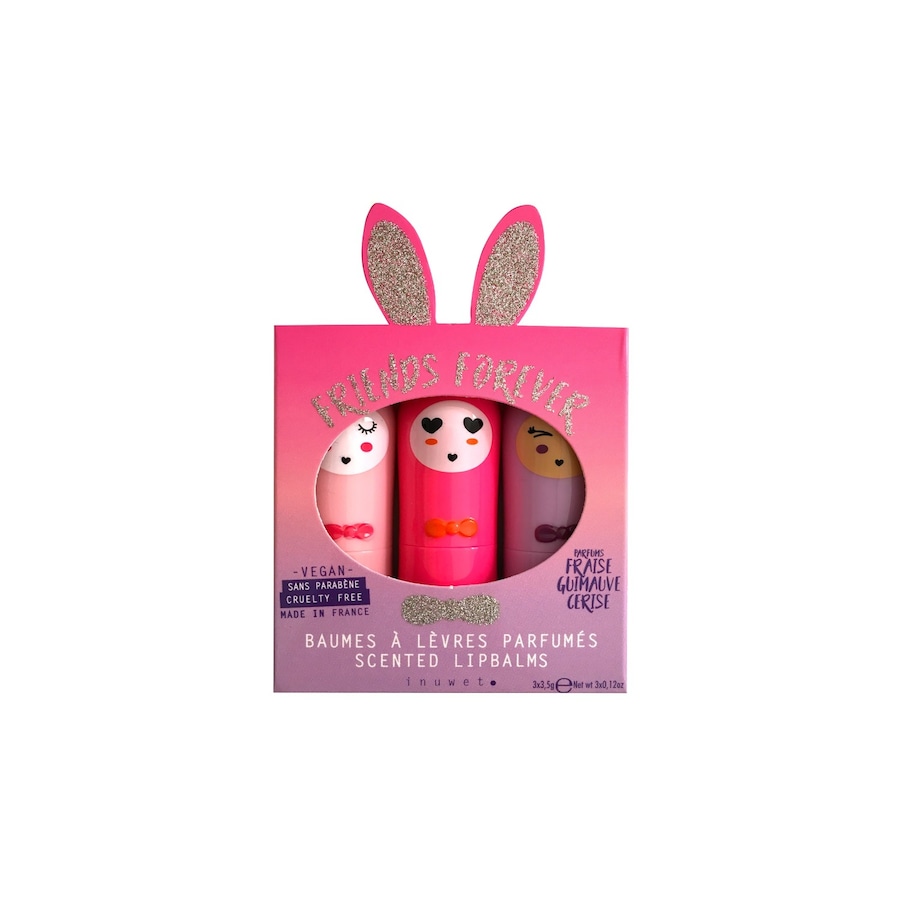 Inuwet - Coffret Friends trio baumes à lèvres fraise, cerise et guimauve Coffrets 1 pieces unisex