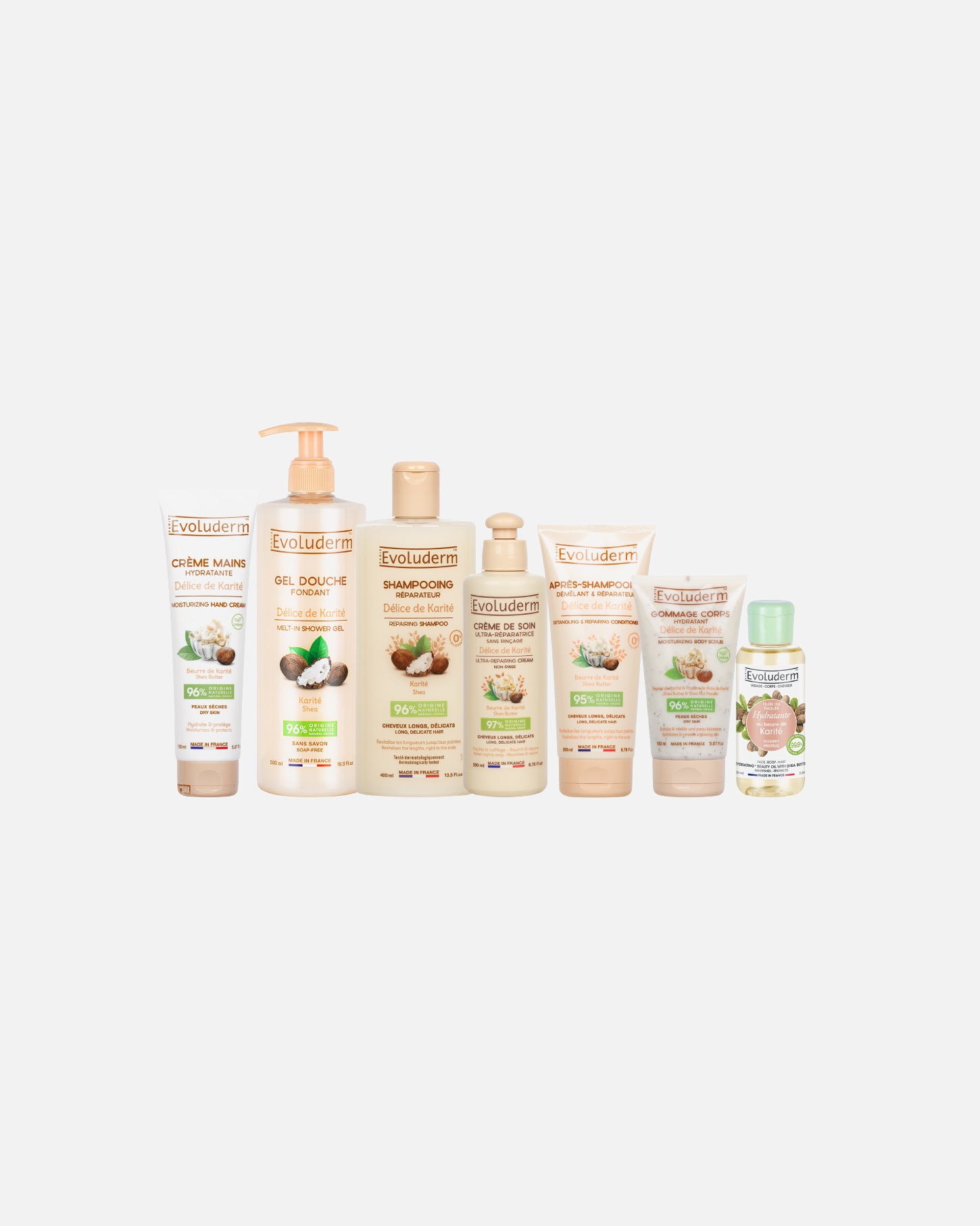 Kit de douche pour Unisexe Evoluderm Routine Corps & Cheveux 1 pièce