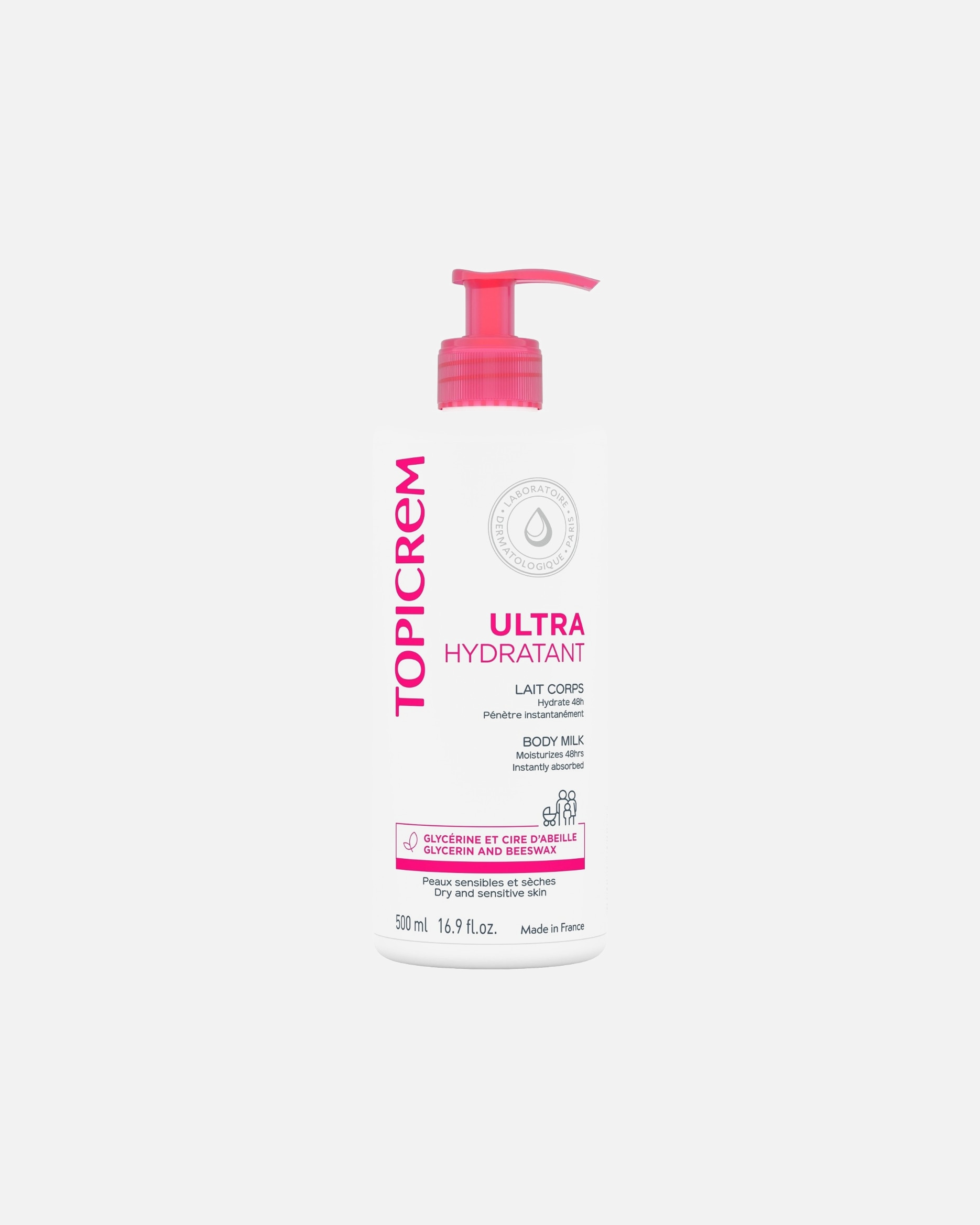 Lait pour le corps pour Unisexe Topicrem Ultra Hydratant 500 ml