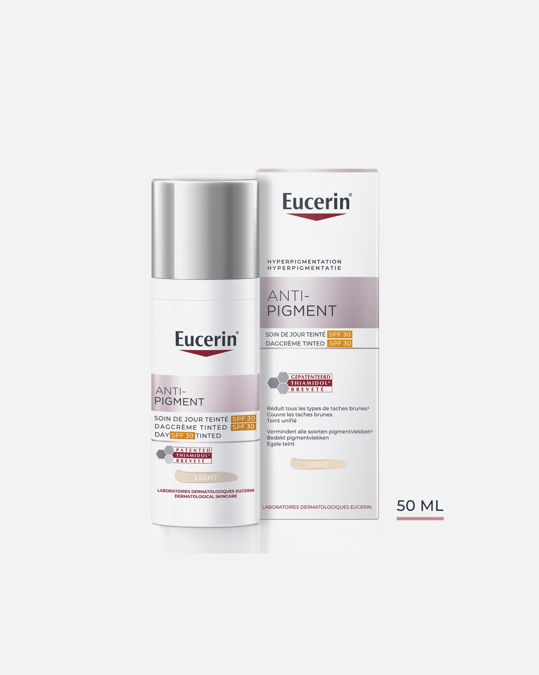 Crème de Jour pour Femme Eucerin ANTI-PIGMENT Soin de jour Teinté Light SPF 30 LIGHT