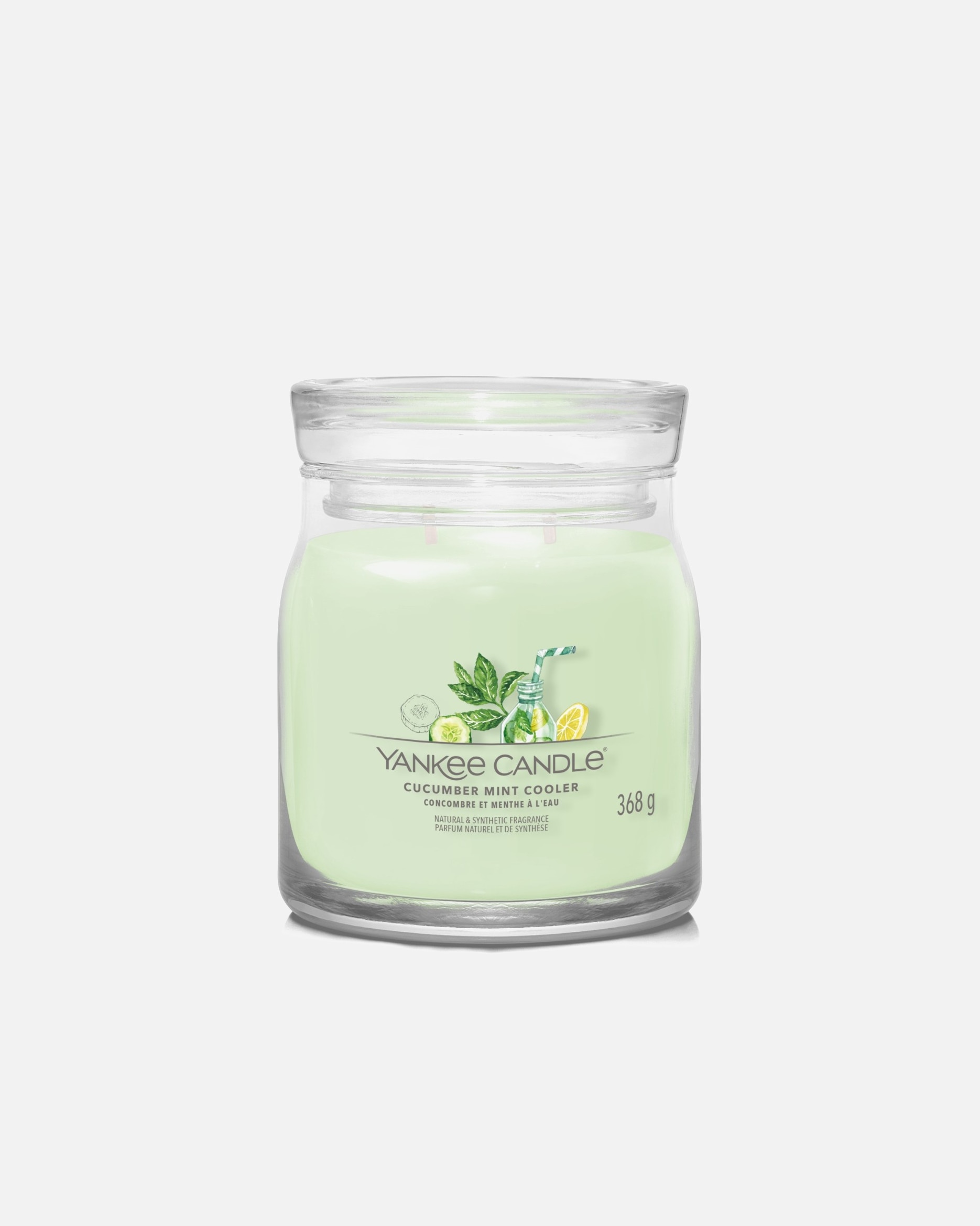 Bougie pour Unisexe YANKEE CANDLE Cucumber Mint Cooler 368 g - Signature