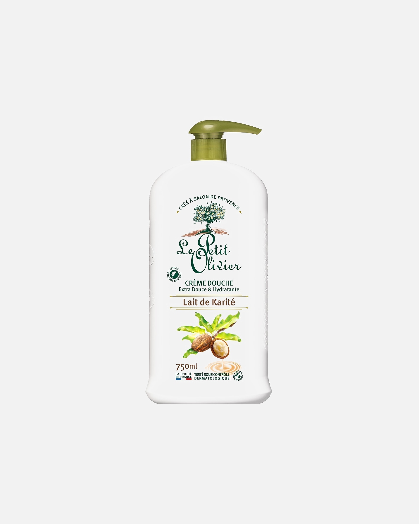 Gel douche pour Unisexe Le Petit Olivier Crème Extra Douce & Hydratante Lait de Karité 750 ml