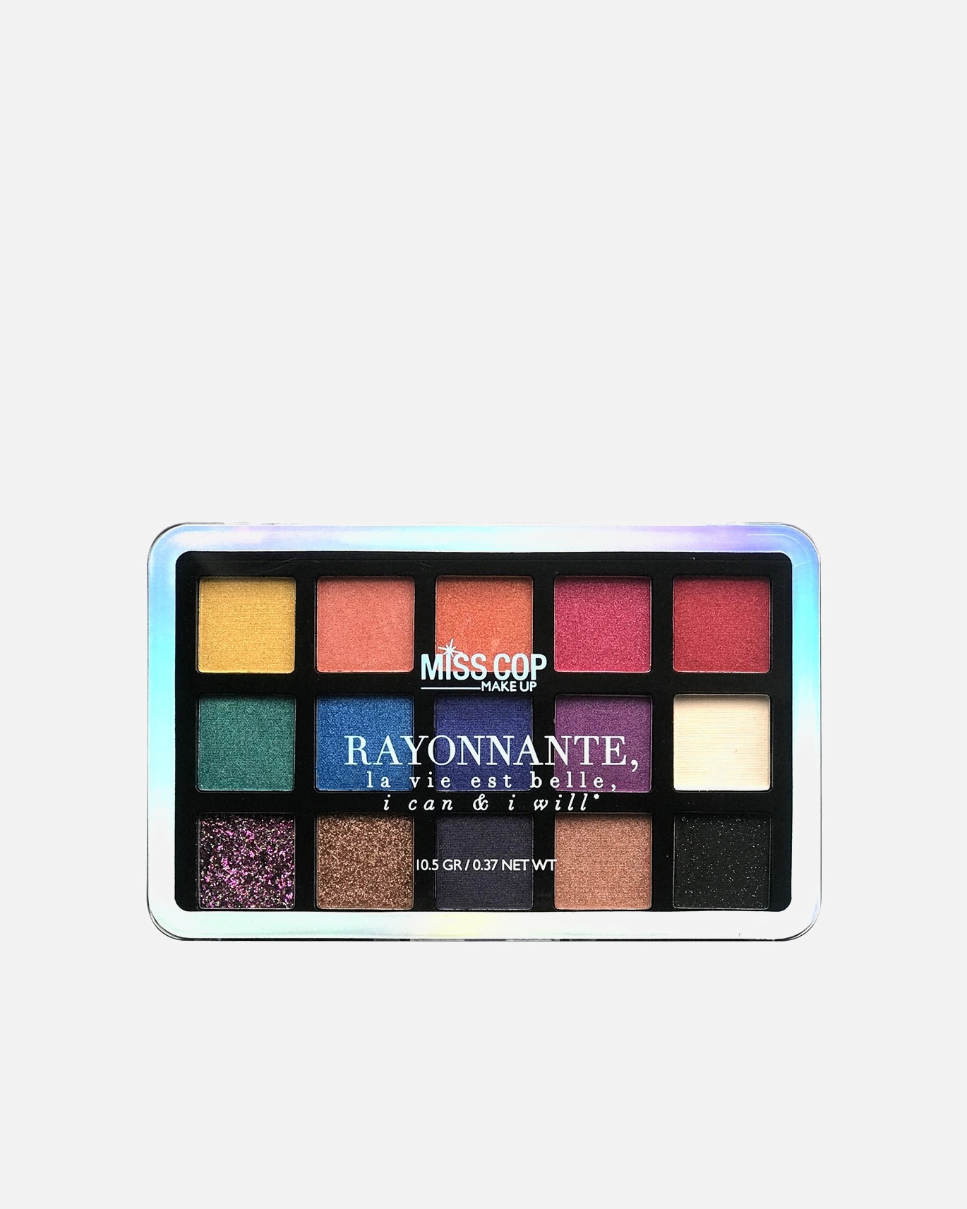 Ombre à paupières pour Unisexe Miss Cop Palette Rayonnante Rayonnante