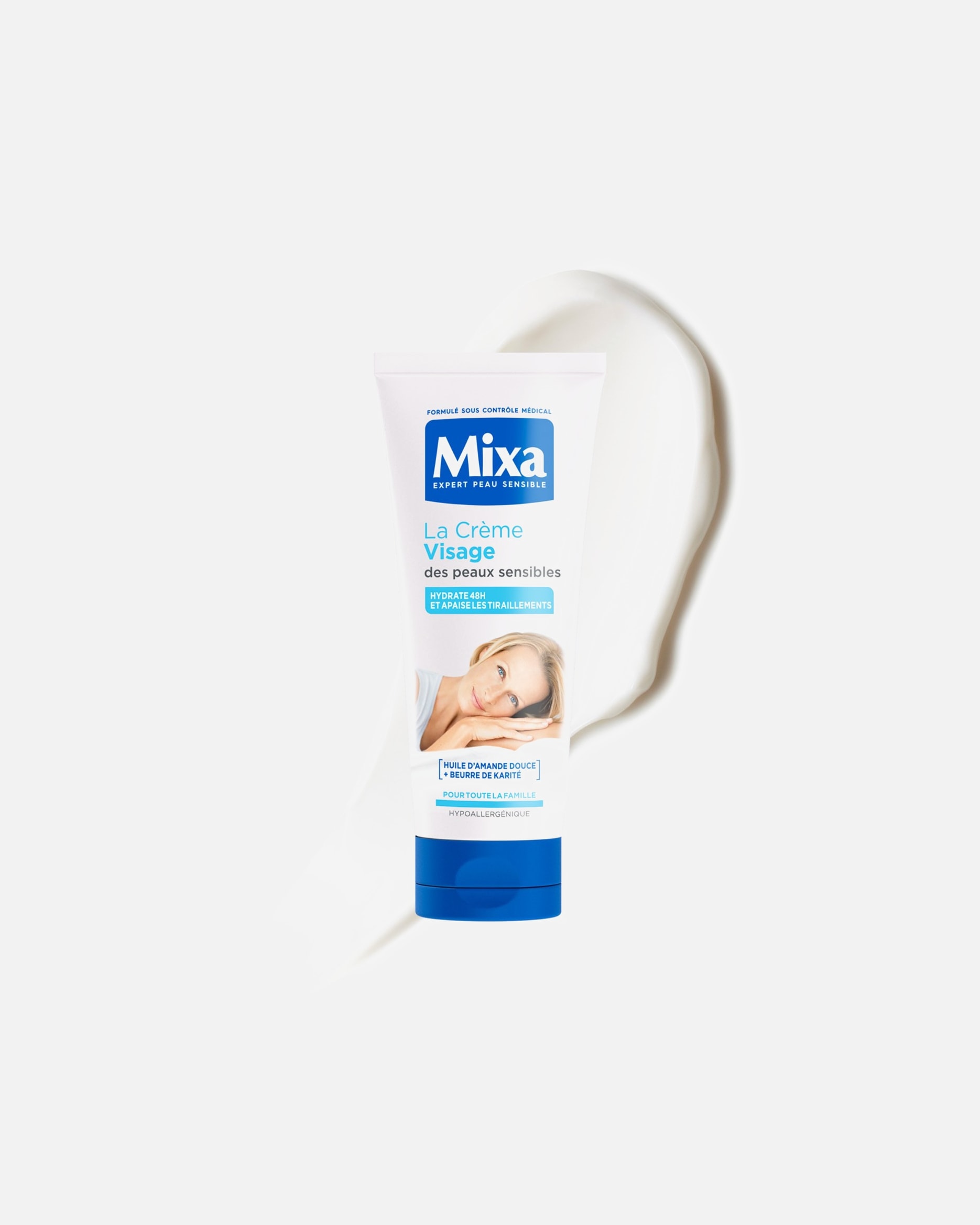 Crème de nuit pour Unisexe Mixa Expert Peau Sensible La Crème Visage des Peaux Sensibles 100 ml