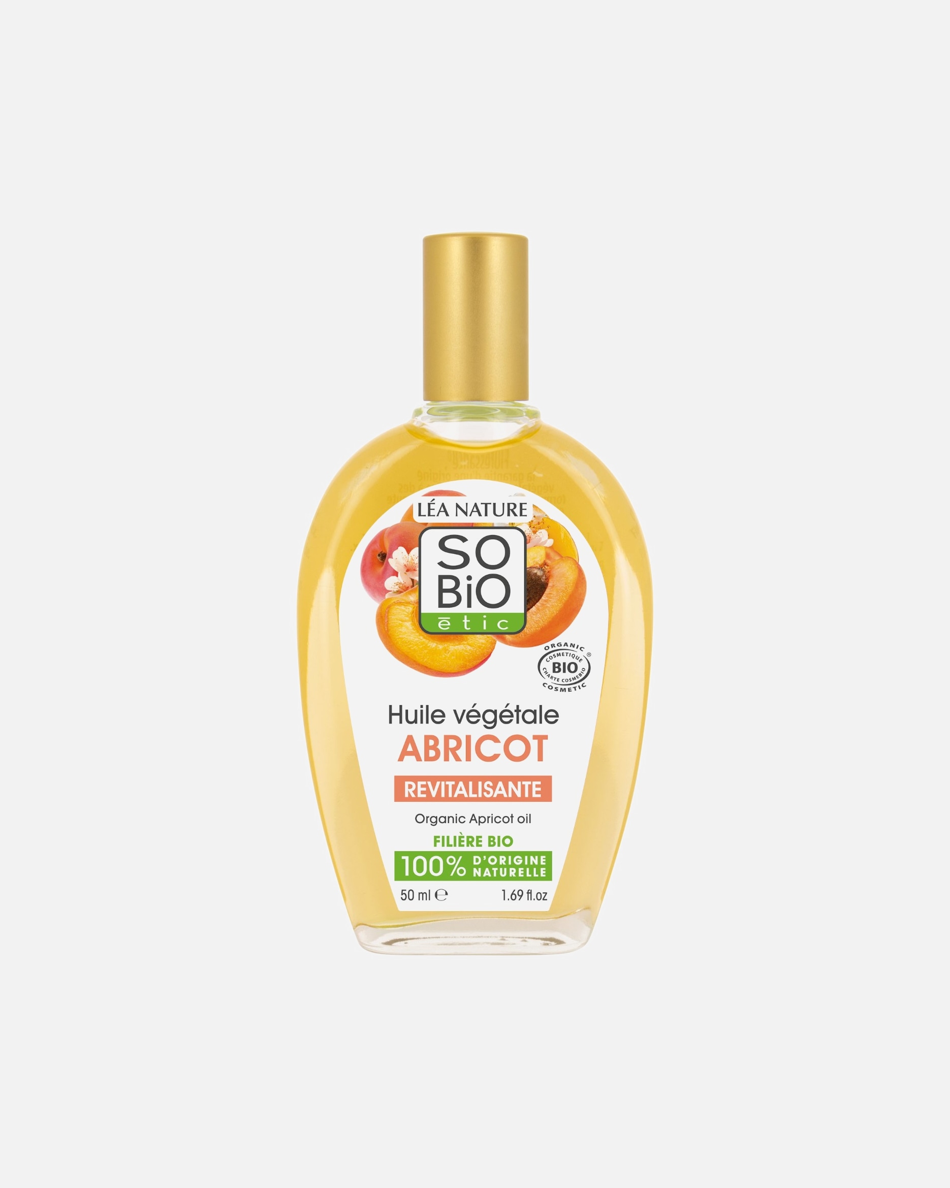 Huile visage pour Unisexe SO BiO étic Huile végétale Abricot bio 50 ml