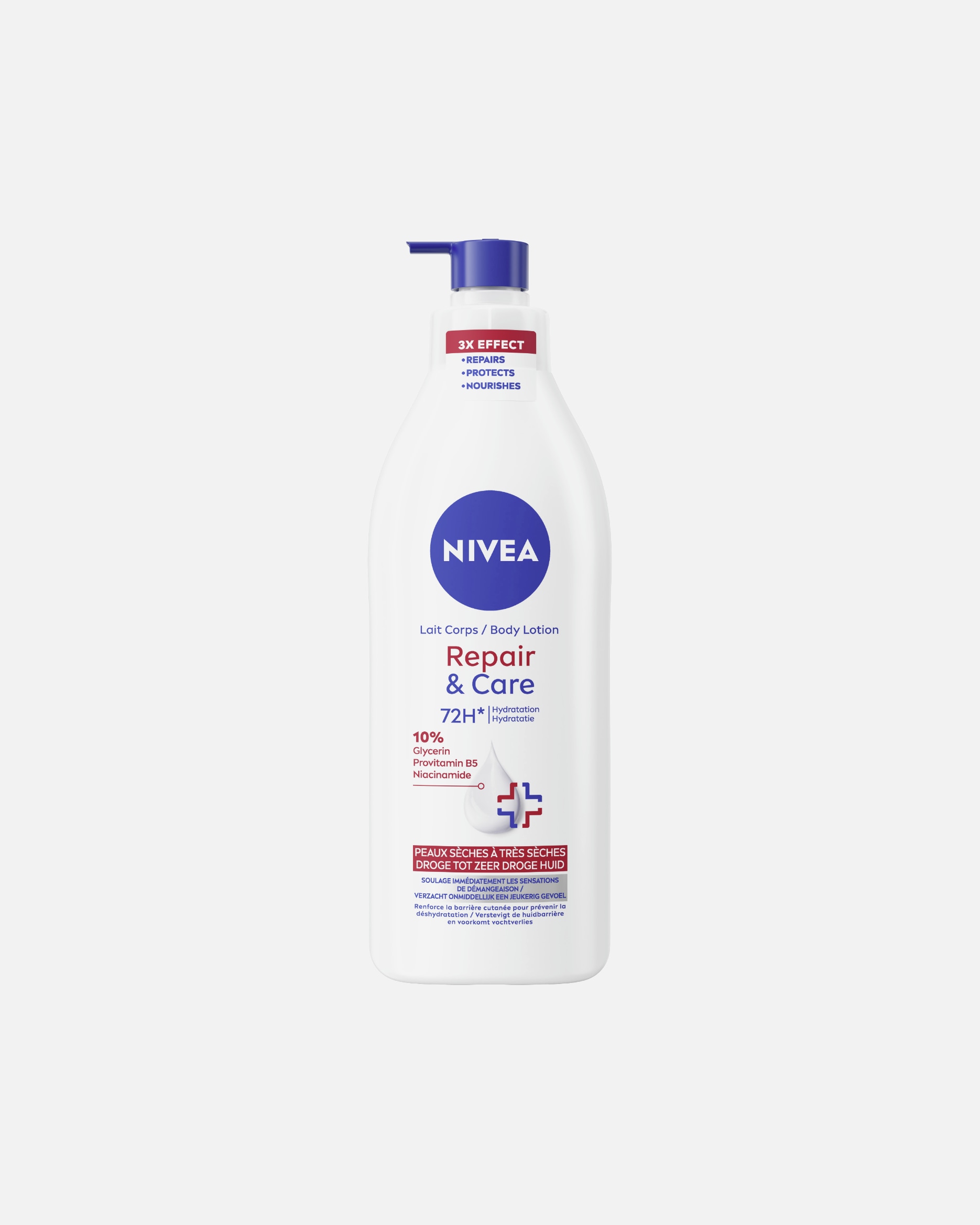 Lait pour le corps pour Femme NIVEA Repair & Care peaux sèches à très sèches 400 ml