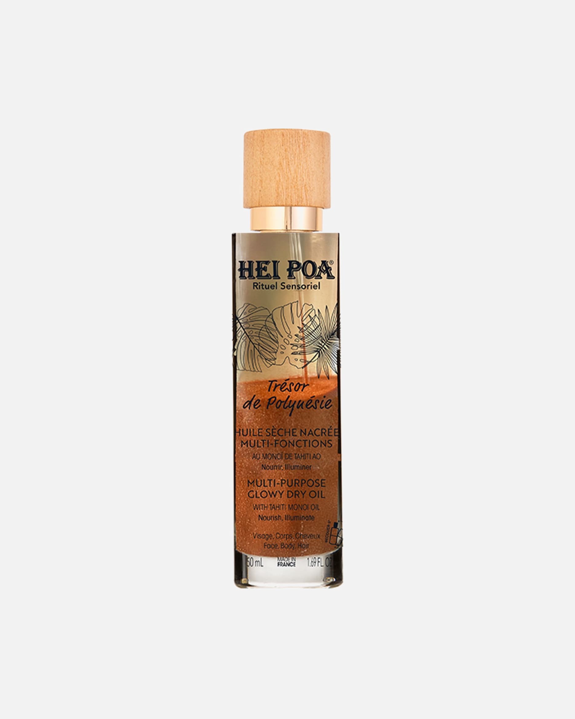 Huile pour le corps pour Unisexe HEI POA Default Brand Line HUILE SECHE NACREE TRESOR DE POLYNESIE 50 ml