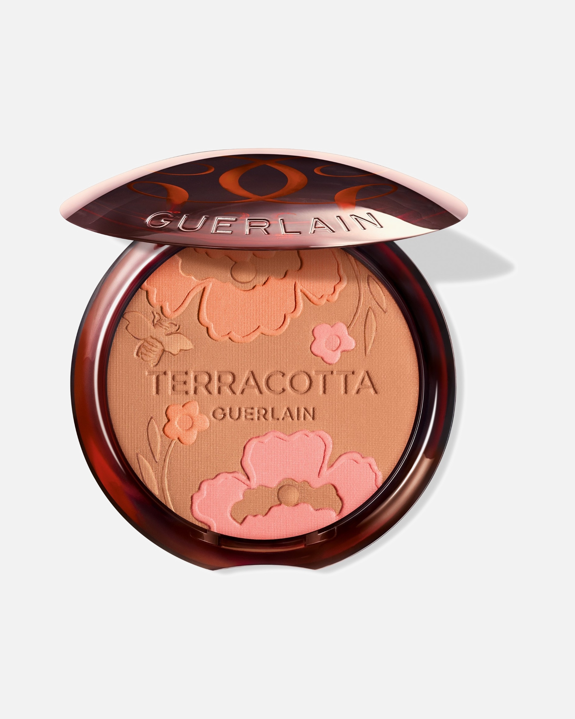 Bronzer pour Femme Guerlain Terracotta Flower Blossom - La Poudre Éclat Bonne Mine Naturelle - Édition Limitée 03 Moyen doré