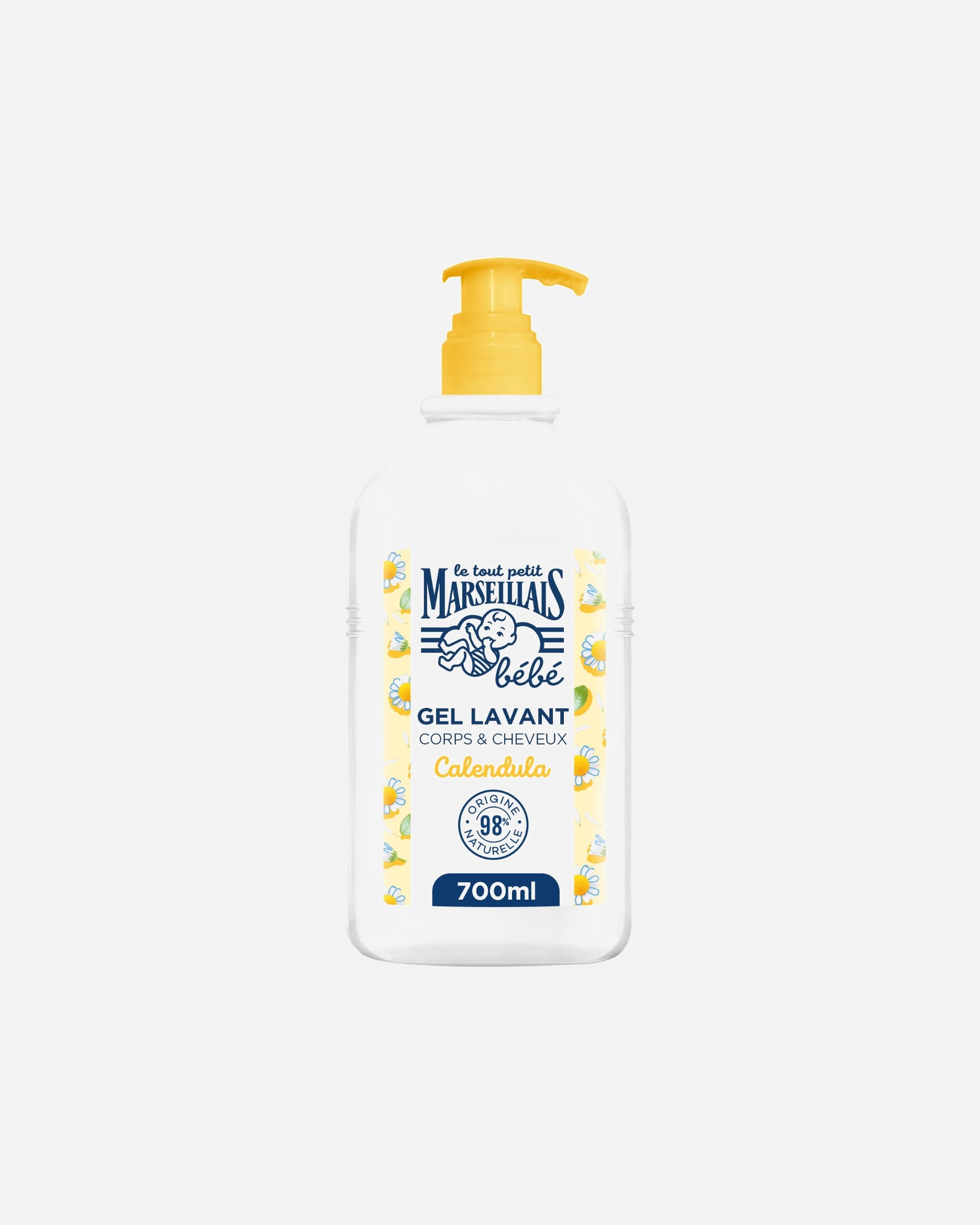 Gel douche bébé pour Unisexe Le Petit Marseillais Gel Lavant Calendula 700 ml