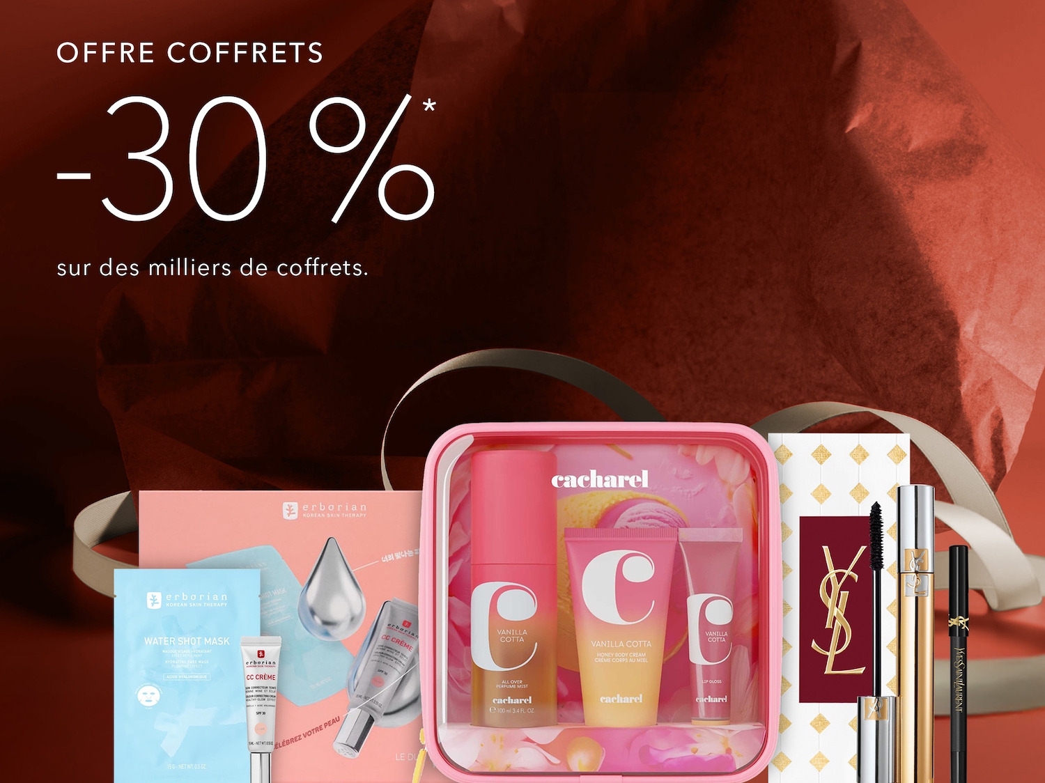 Découvrez une sélection de produits de beauté.