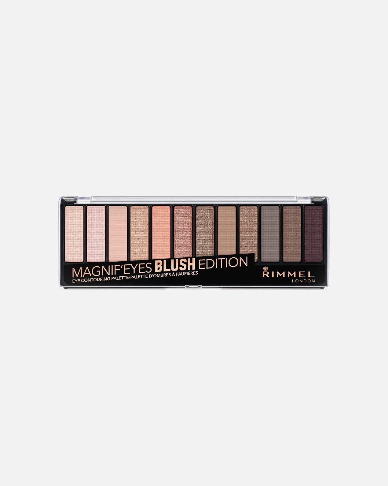 Ombre à paupières pour Femme Rimmel London PALETTE MAGNIFEYES 12 PAN 001 NUDE EDITION PALETTE MAGNIFEYES 12 PAN 001 NUDE EDITION