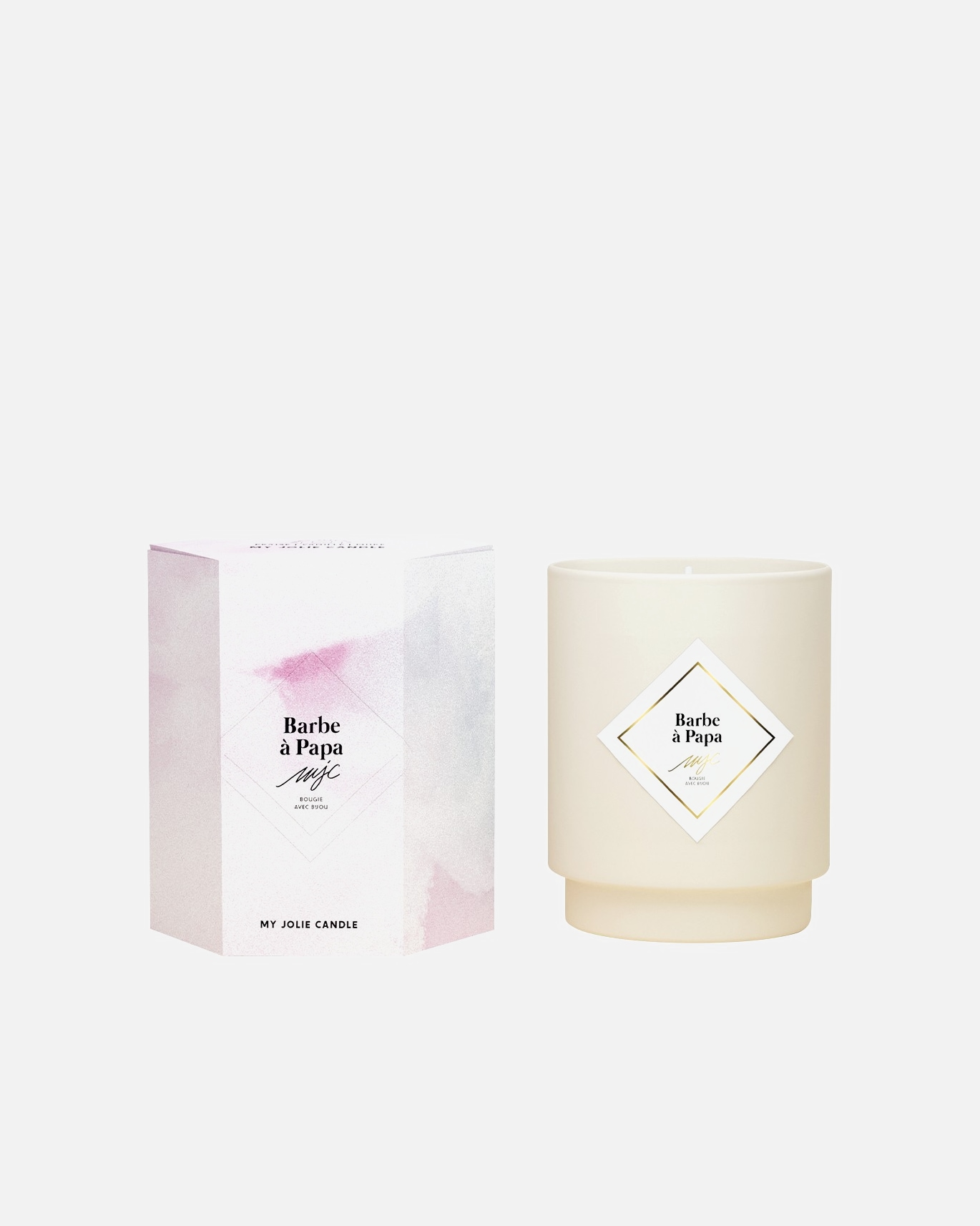 Bougie pour Femme MY JOLIE CANDLE Default Brand Line Bougie collier argent barbe a papa 1 pièce