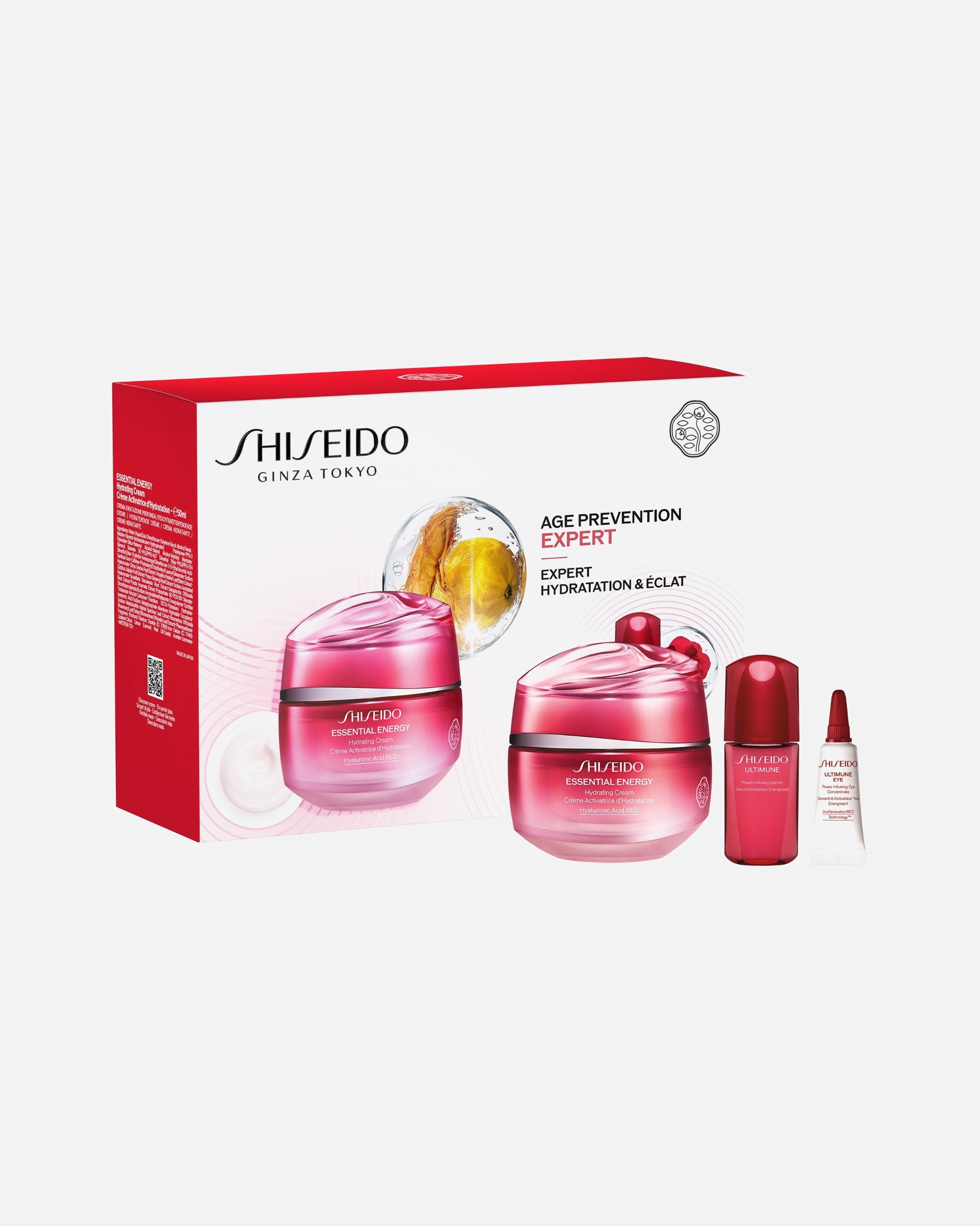 Coffret soin visage pour Femme Shiseido ULTIMUNE Rituel Hydratation & Éclat 1 unité