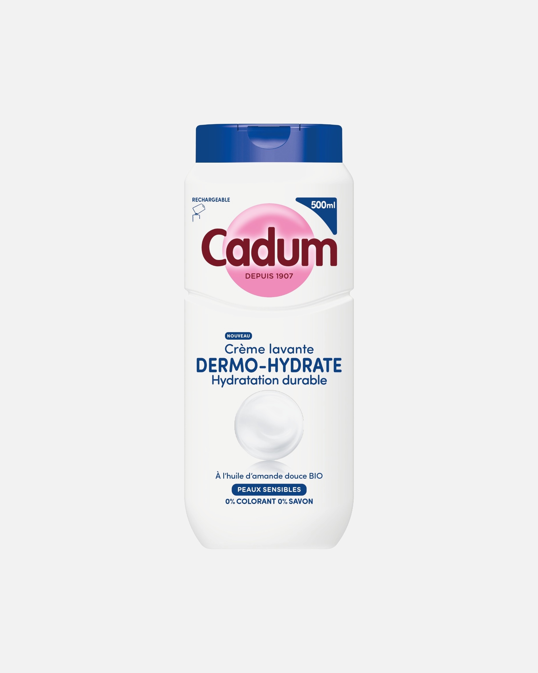 Gel douche pour Unisexe Cadum Dermo-hydrate - Recharge Peaux sensibles 500 ml
