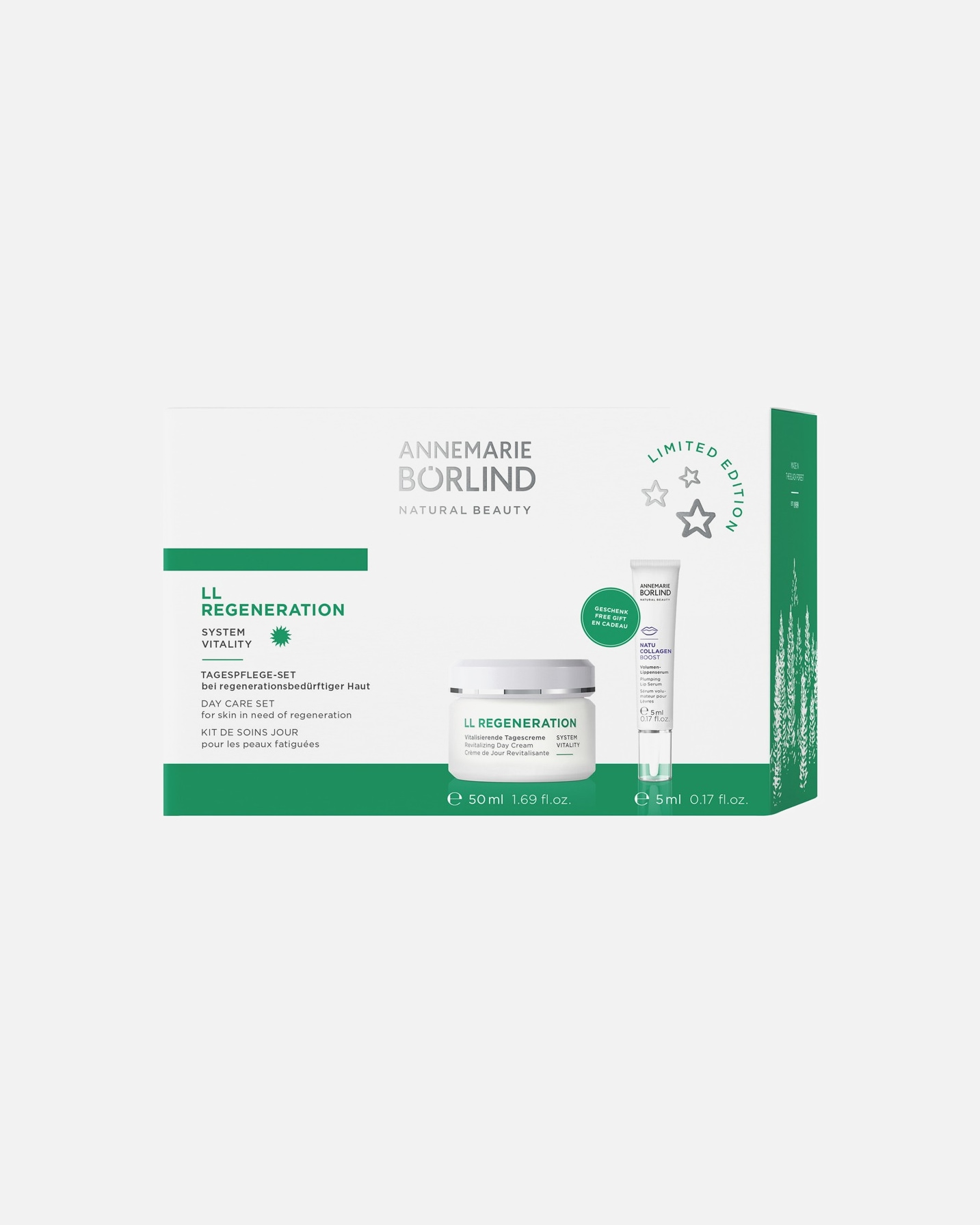 Coffret soin visage pour Unisexe ANNEMARIE BÖRLIND LL REGENERATION LL REGENERATION KIT DE SOINS JOURpour les peaux fatiguées - Limited Edition Quantité: 1