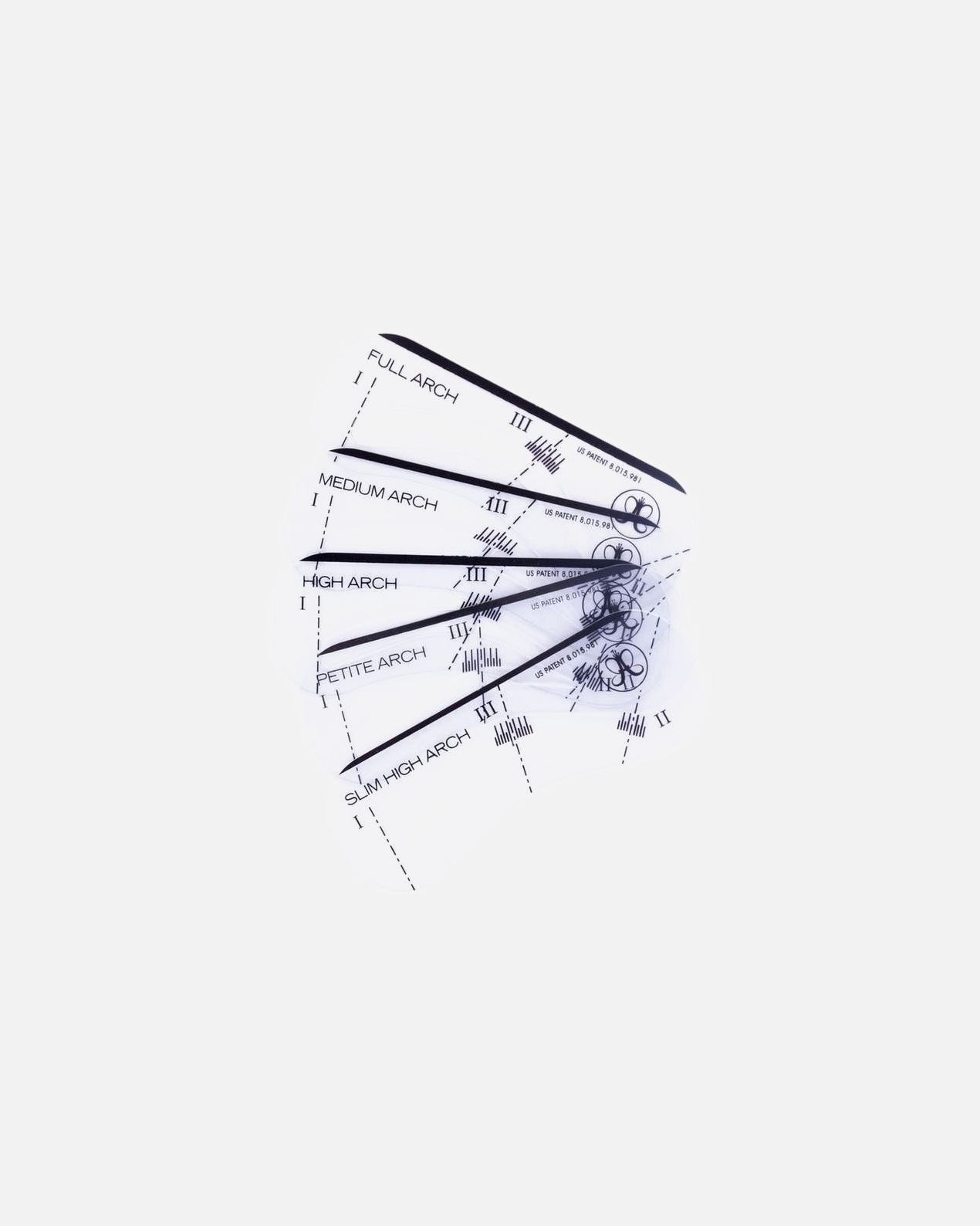 Ciseaux à sourcils pour Unisexe Anastasia Beverly Hills Stencils 5 pièces