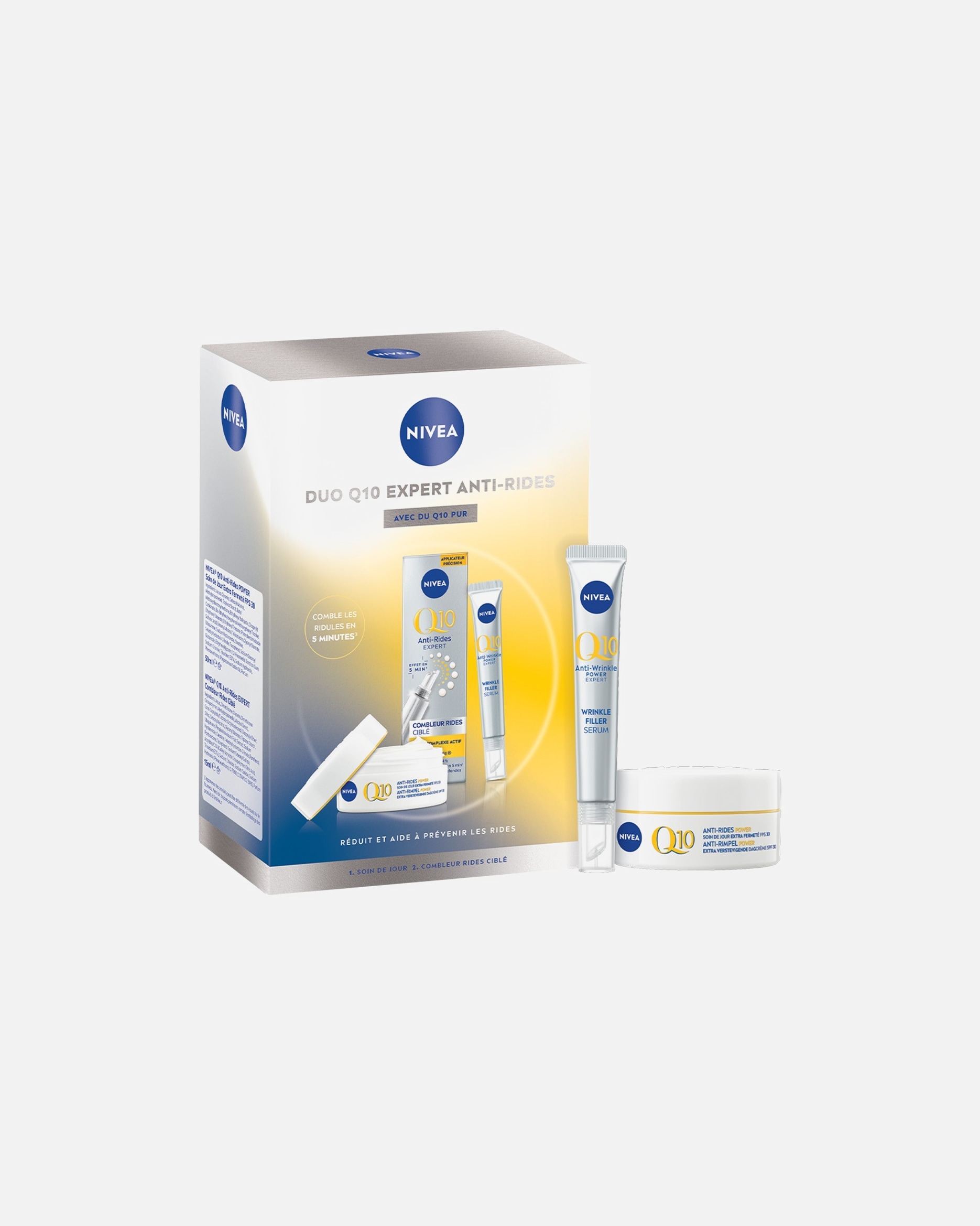 Coffret soin visage pour Femme NIVEA Soin Visage Anti‑Âge Combleur de rides & soin de jour 1 unité