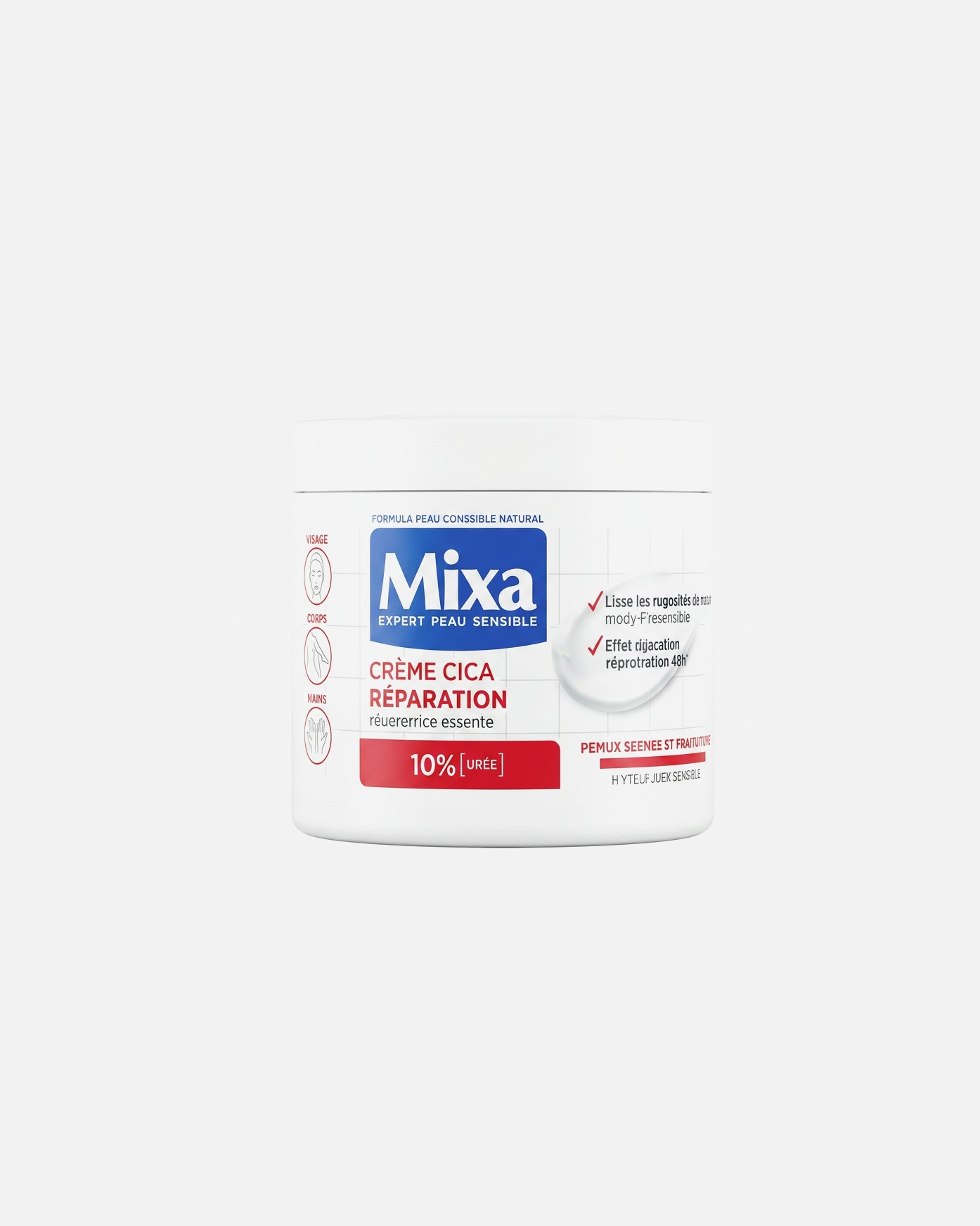 Crème pour le corps pour Unisexe Mixa Expert Peau Sensible Cica Reparation 400 ml