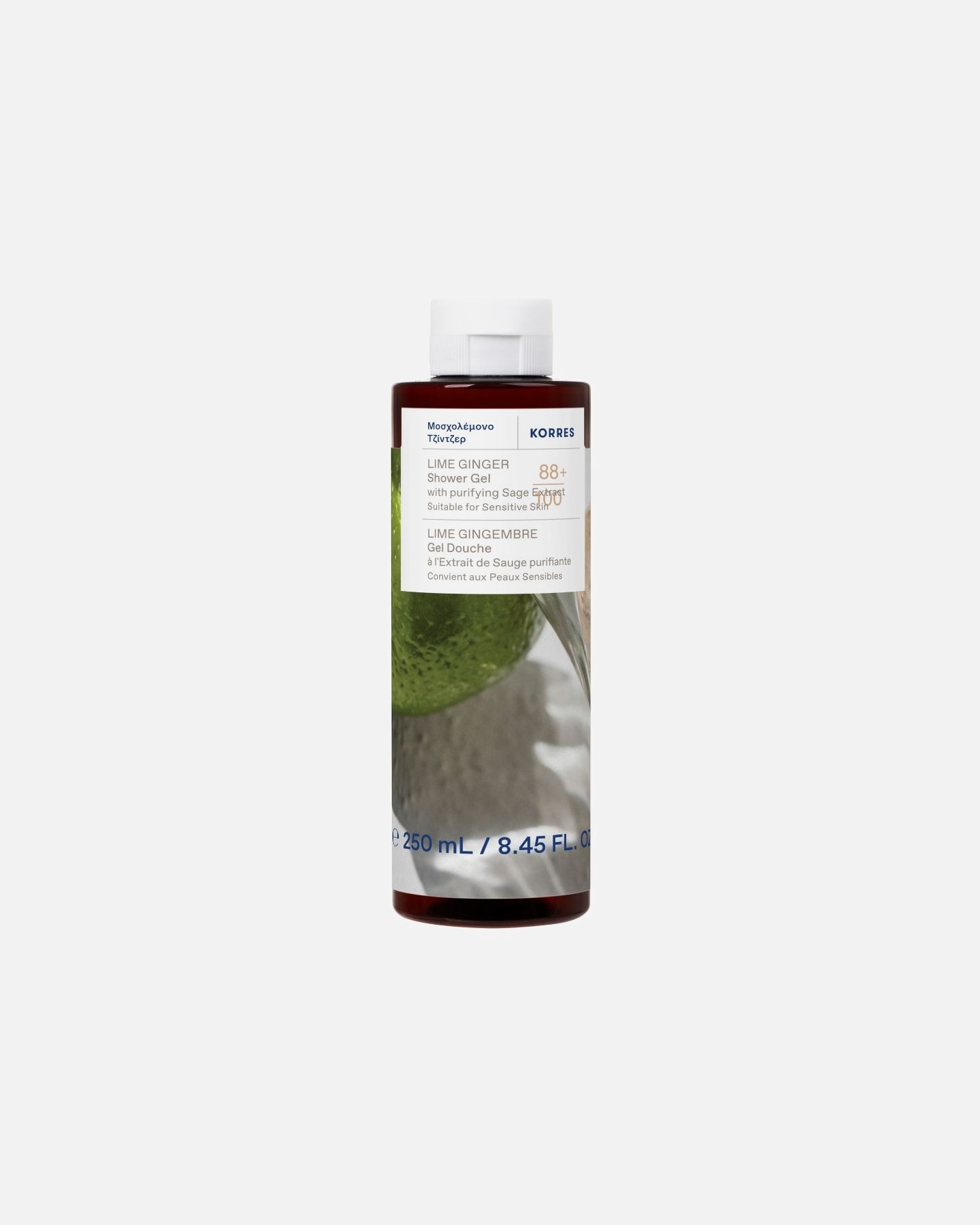 Gel douche pour Unisexe KORRES Gingembre Lime 250 ml