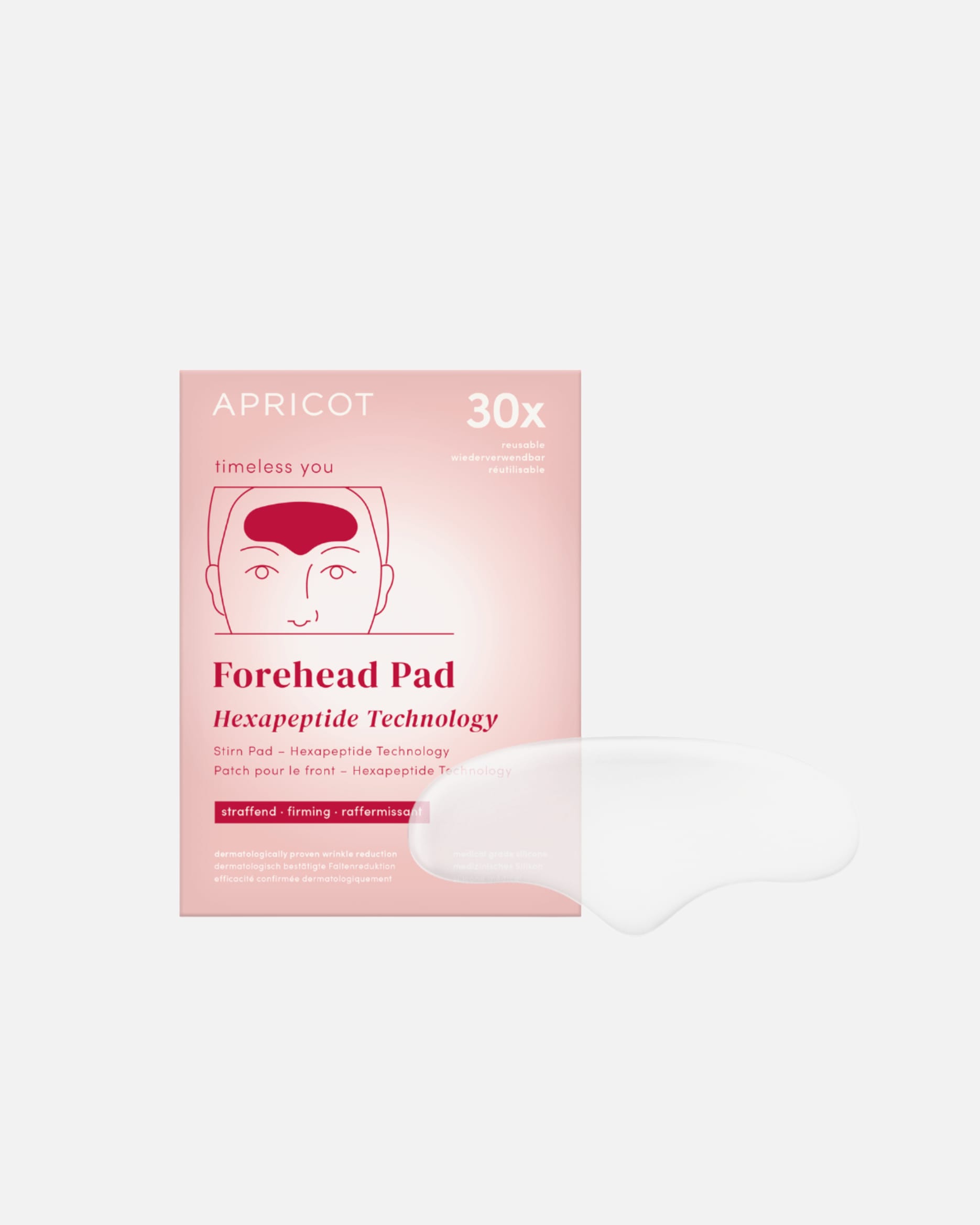 Masque anti-âge pour Unisexe Apricot Forehead Pad Hexapeptide Technology 1 unité