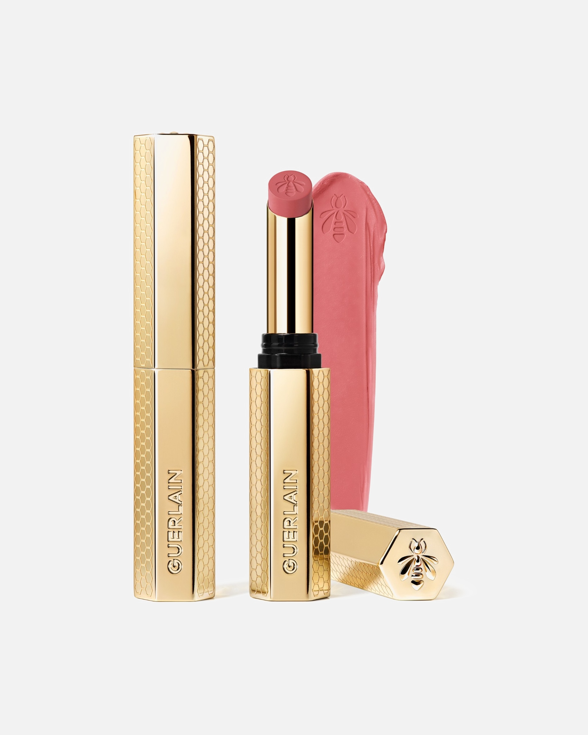 Rouge à lèvres pour Unisexe Guerlain KissKiss Le Rouge à Lèvres Intense Au Miel - Rechargeable 335 LIGHT ROSE