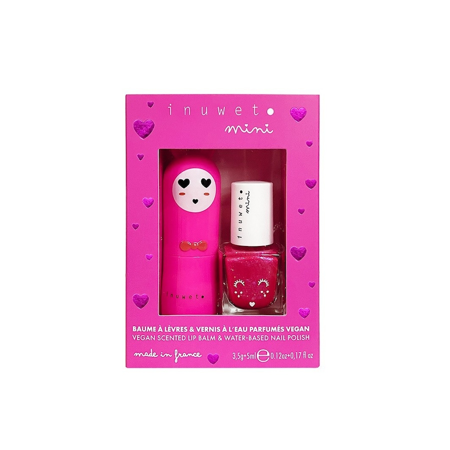 Inuwet - Coffret duo baume à lèvres & vernis à l'eau - fuchsia Coffrets 1 pieces Rose unisex