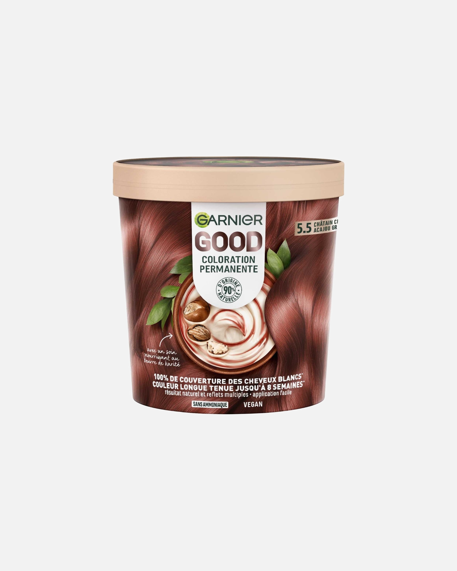 Coloration cheveux pour Unisexe Garnier Good AUBURN HIBISCUS BROWN