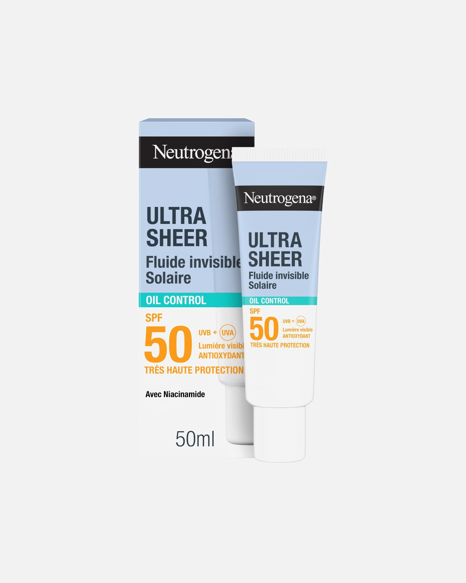 Crème solaire pour Unisexe Neutrogena Ultra Sheer Invisible Oil Control SPF50+ 50 ml