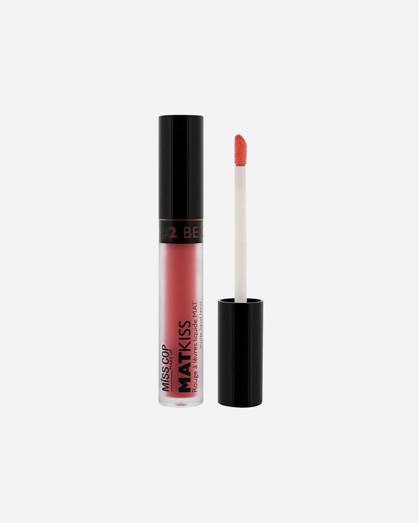 Rouge à lèvres pour Unisexe Miss Cop Rouge à lèvre liquide Mat - Mat Kiss 02 - Beige
