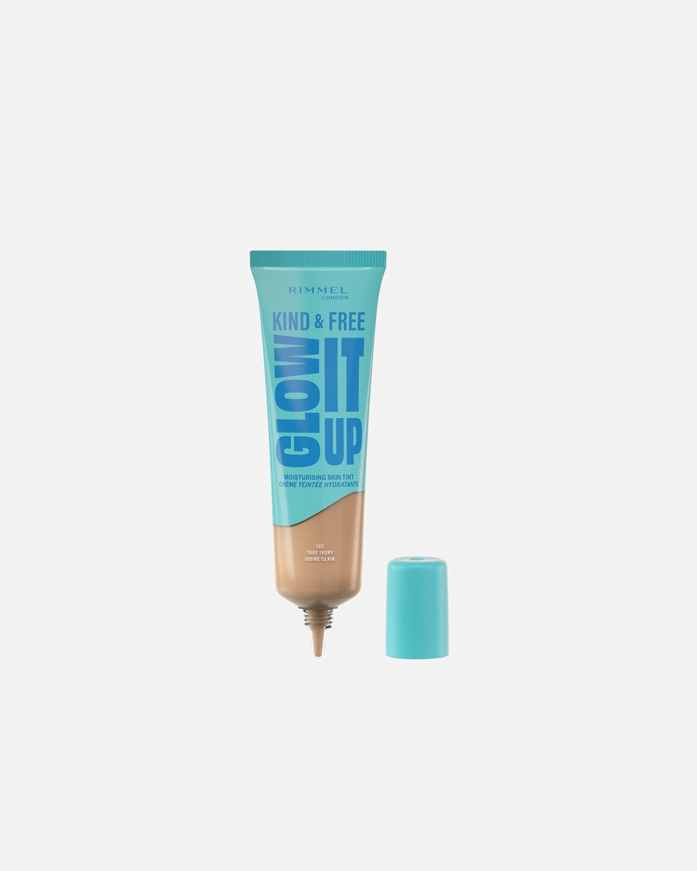 Fond de teint pour Unisexe Rimmel London Glow It Up Perfecteur de teint hydratant 103 True Ivory