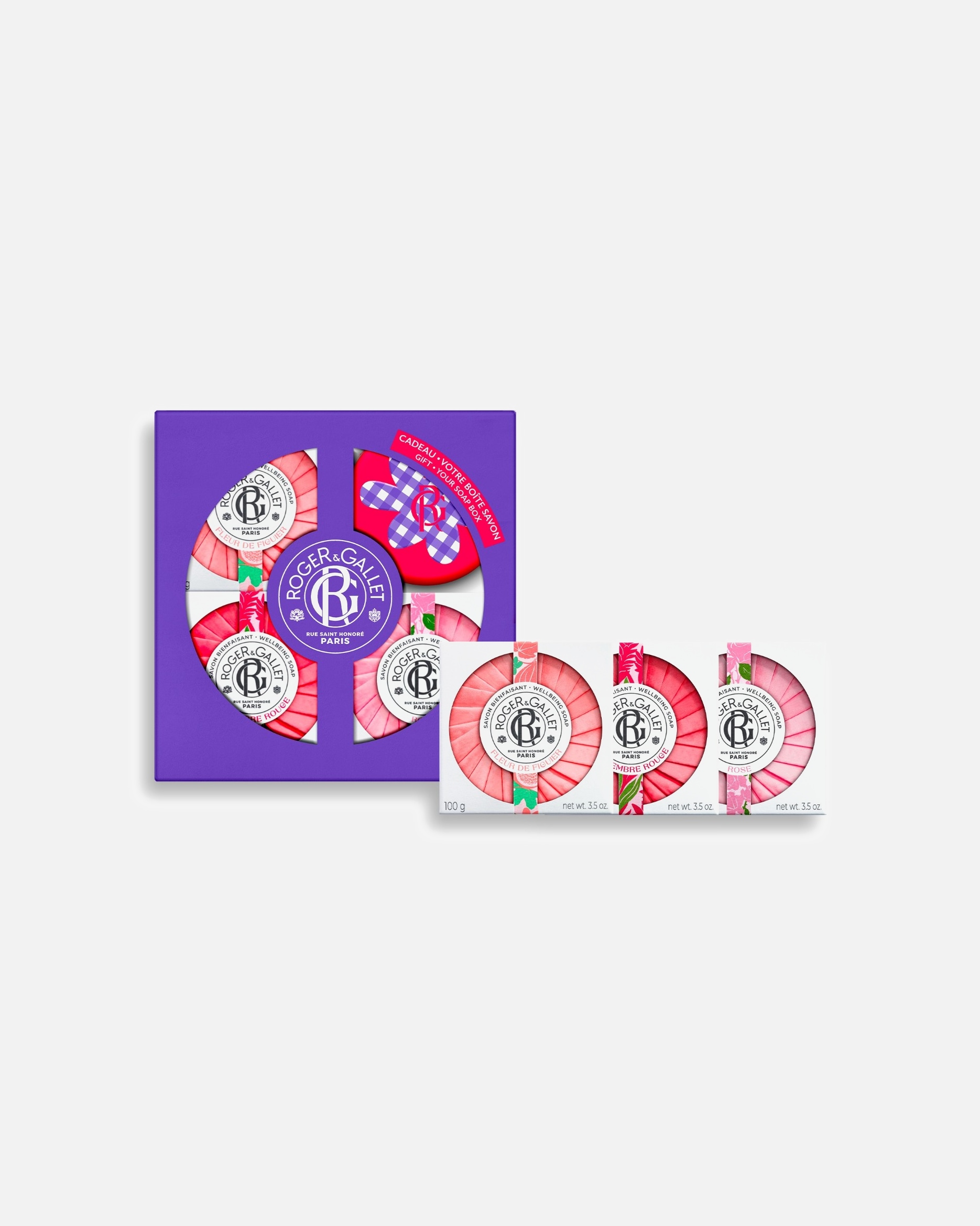 Coffret soin corps pour Unisexe Roger & Gallet Trio Savons Bienfaisants 1 unité