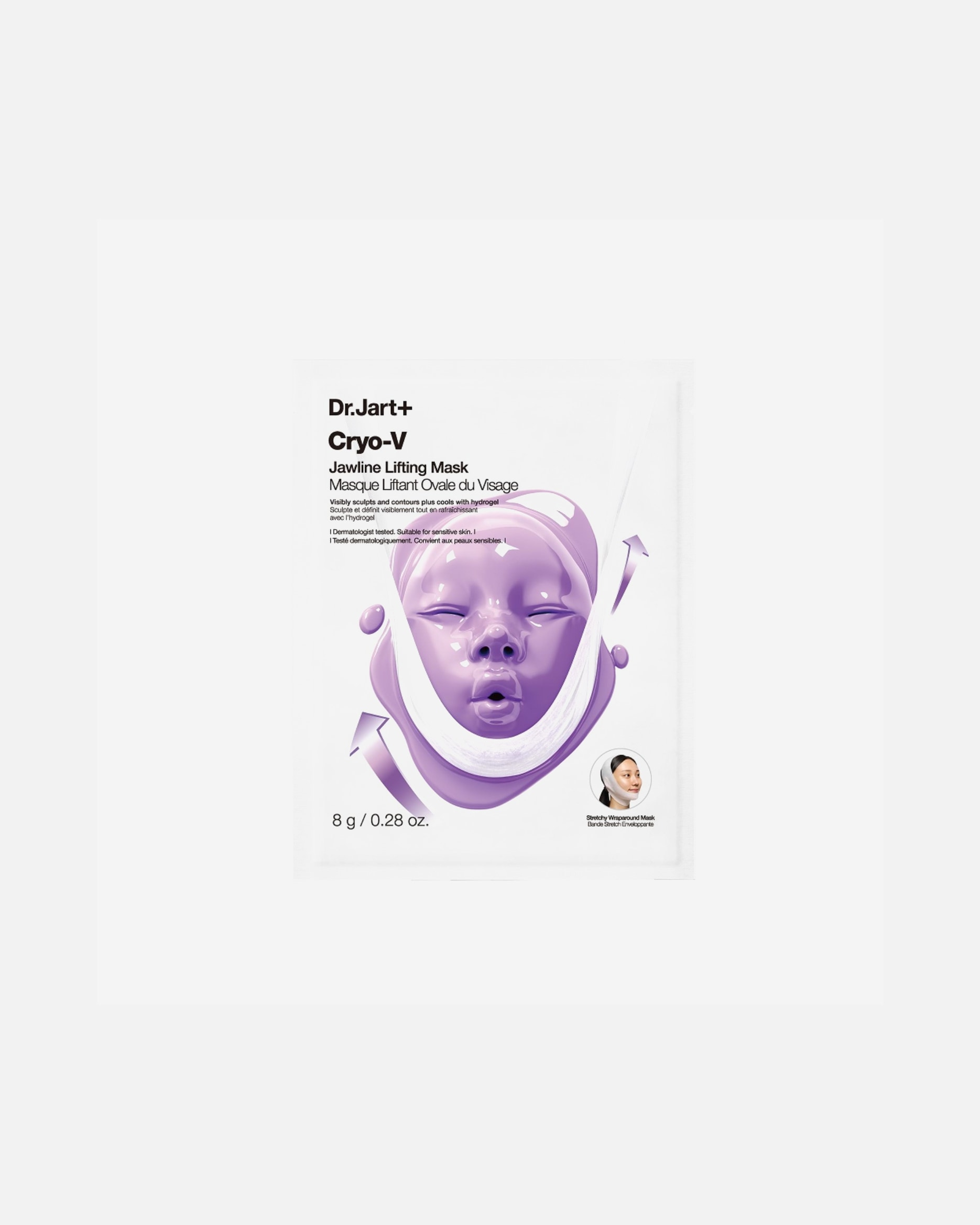 Masque anti-âge pour Unisexe Dr. Jart+ Cryo Rubber™ Cryo V-Sculpt Jawline Lifting Mask 8 g