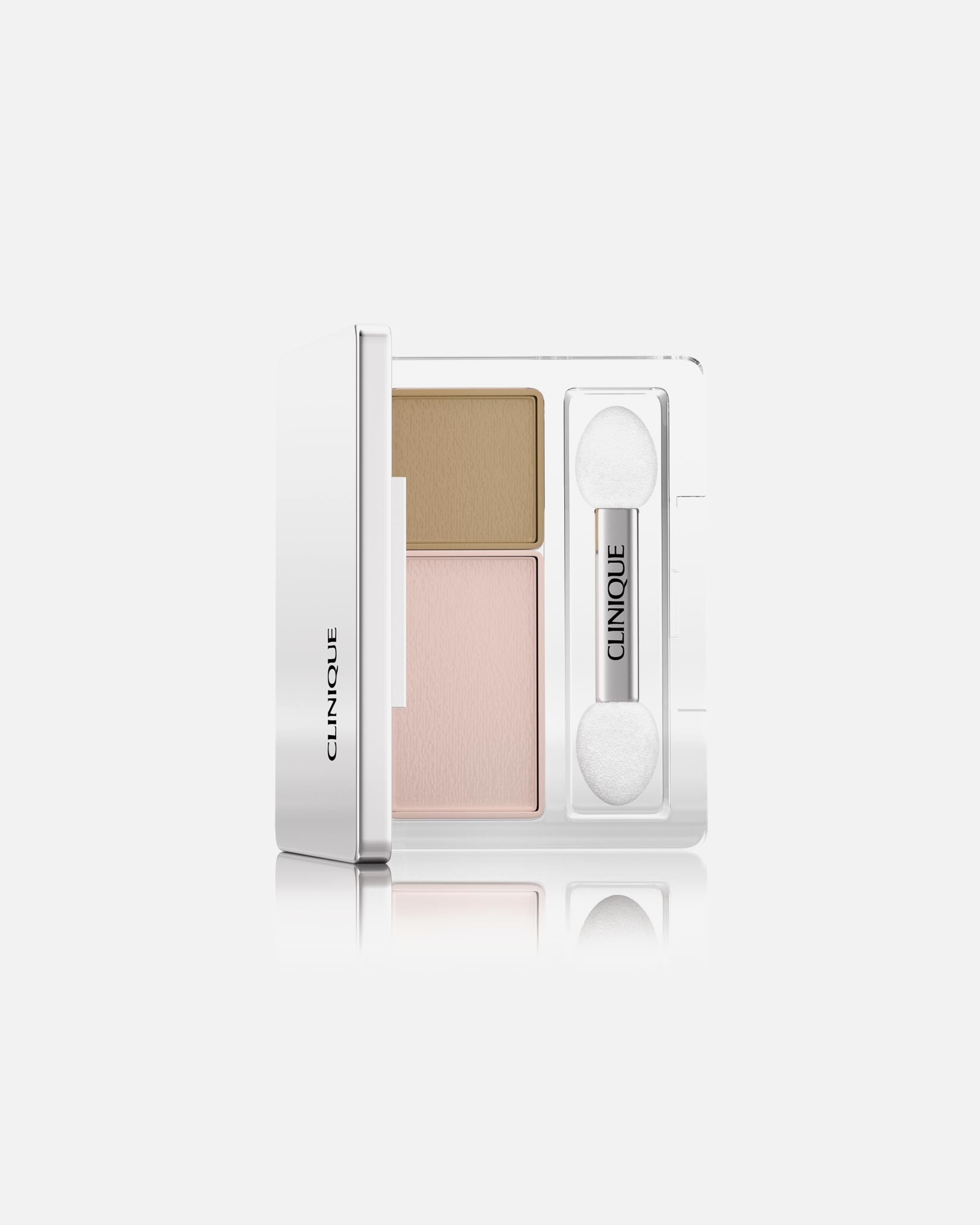 Ombre à paupières pour Unisexe Clinique All About Shadow™ - Palette 2 couleurs 17 - SEASHELL PINK / FAWN SATIN