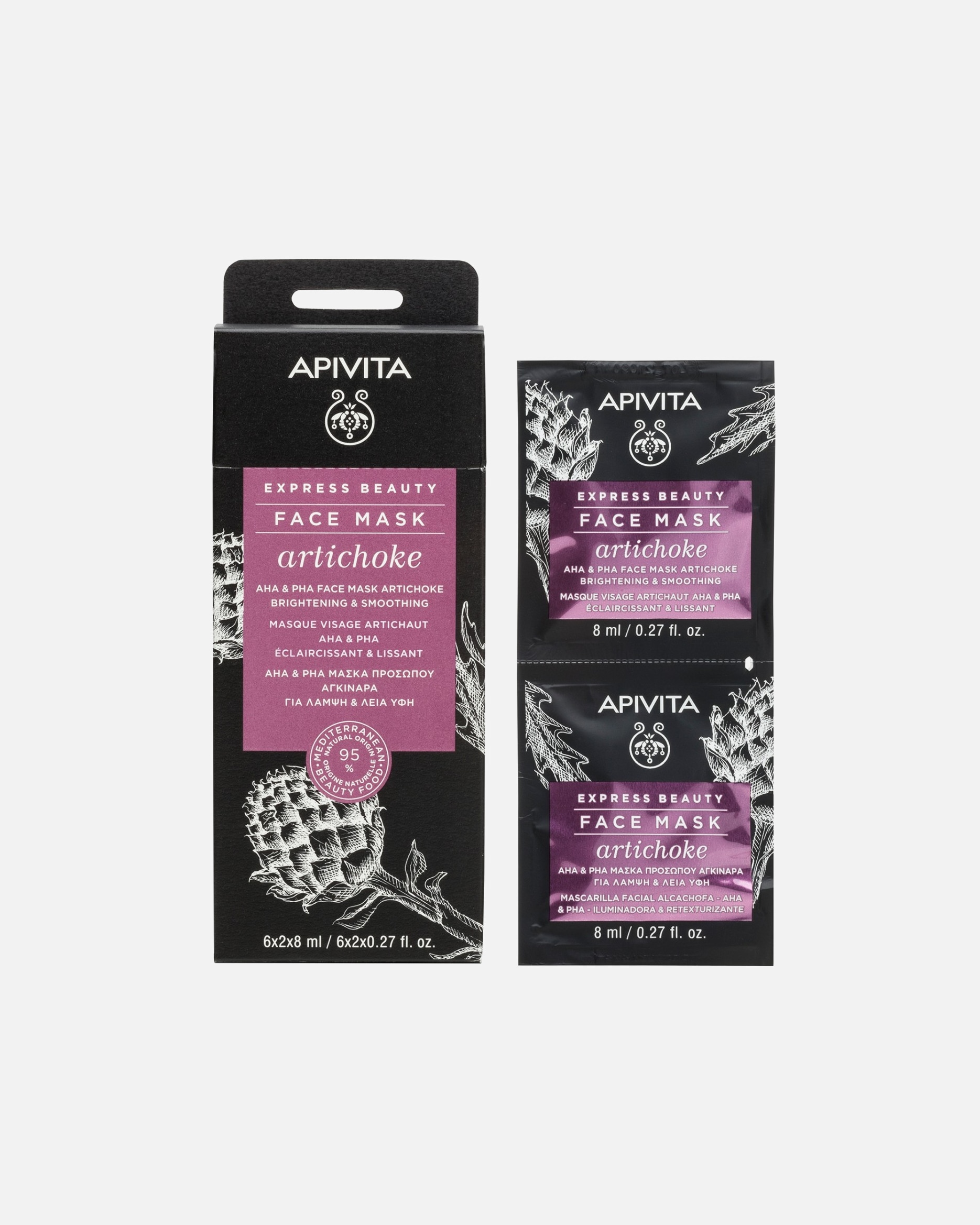 Masque illuminateur pour Unisexe Apivita 16 ml