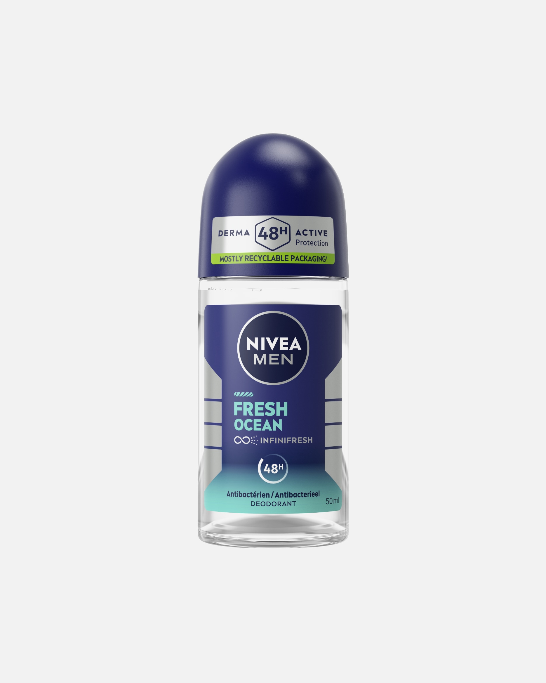 Déodorant pour Homme NIVEA Bille Homme 48H Fresh Ocean 50 ml