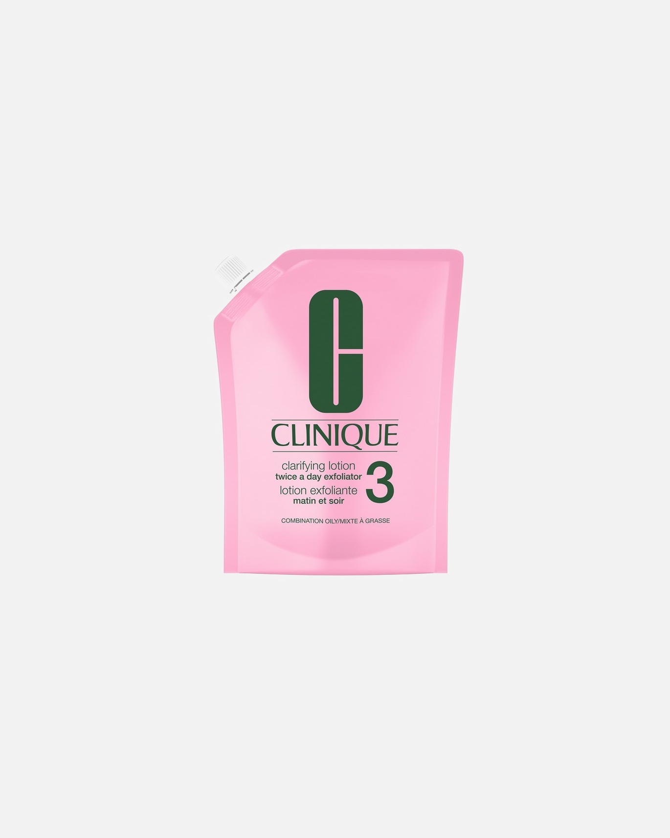 Tonique pour le visage pour Unisexe Clinique Basic 3 Temps Lotion Exfoliante 3 - Peaux mixtes à grasses 400 ml - Recharge