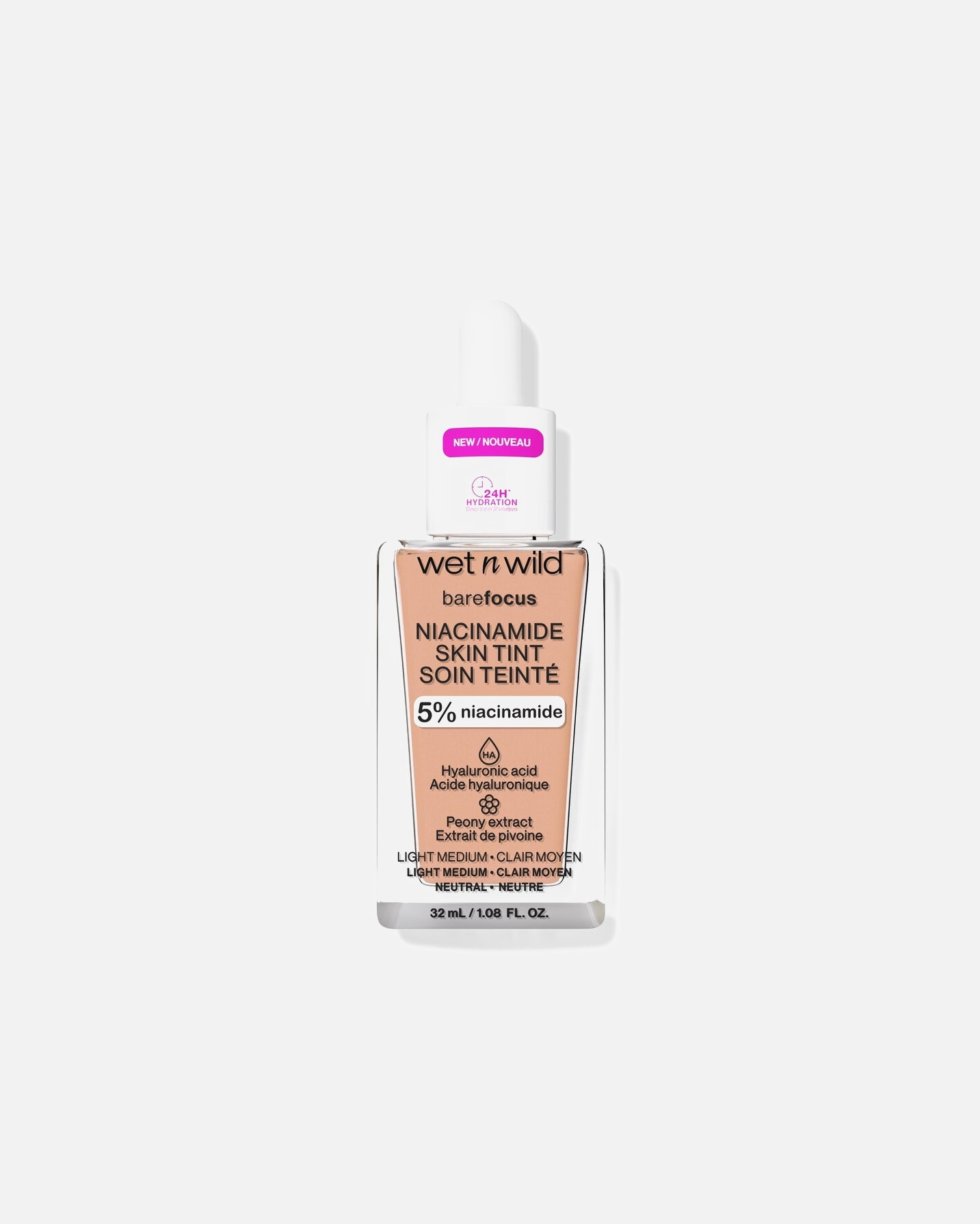 Fond de teint pour Unisexe wet n wild Niacinamide Skin Tint LIGHT MEDIUM SAND
