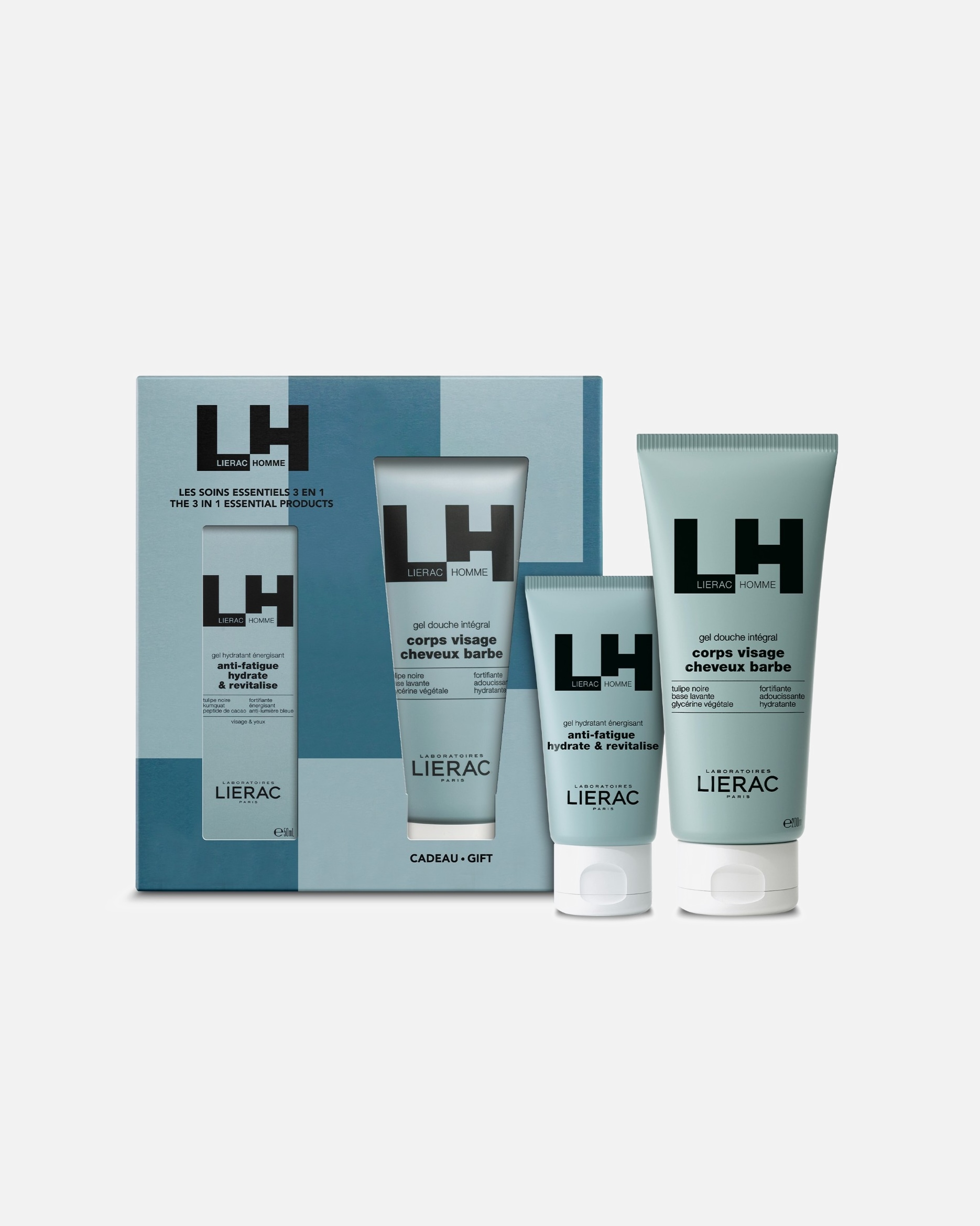 Coffret soin visage pour Unisexe Lierac Homme Gel Hydratant + Gel douche 1 unité