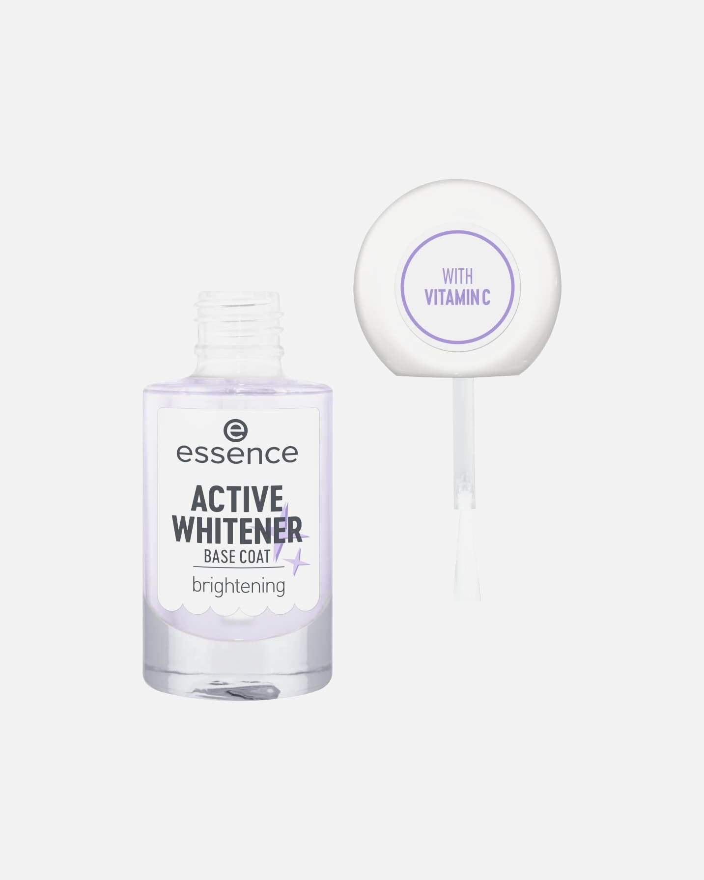 Base Coat pour Femme Essence ACTIVE WHITENER BASE COAT Transparent