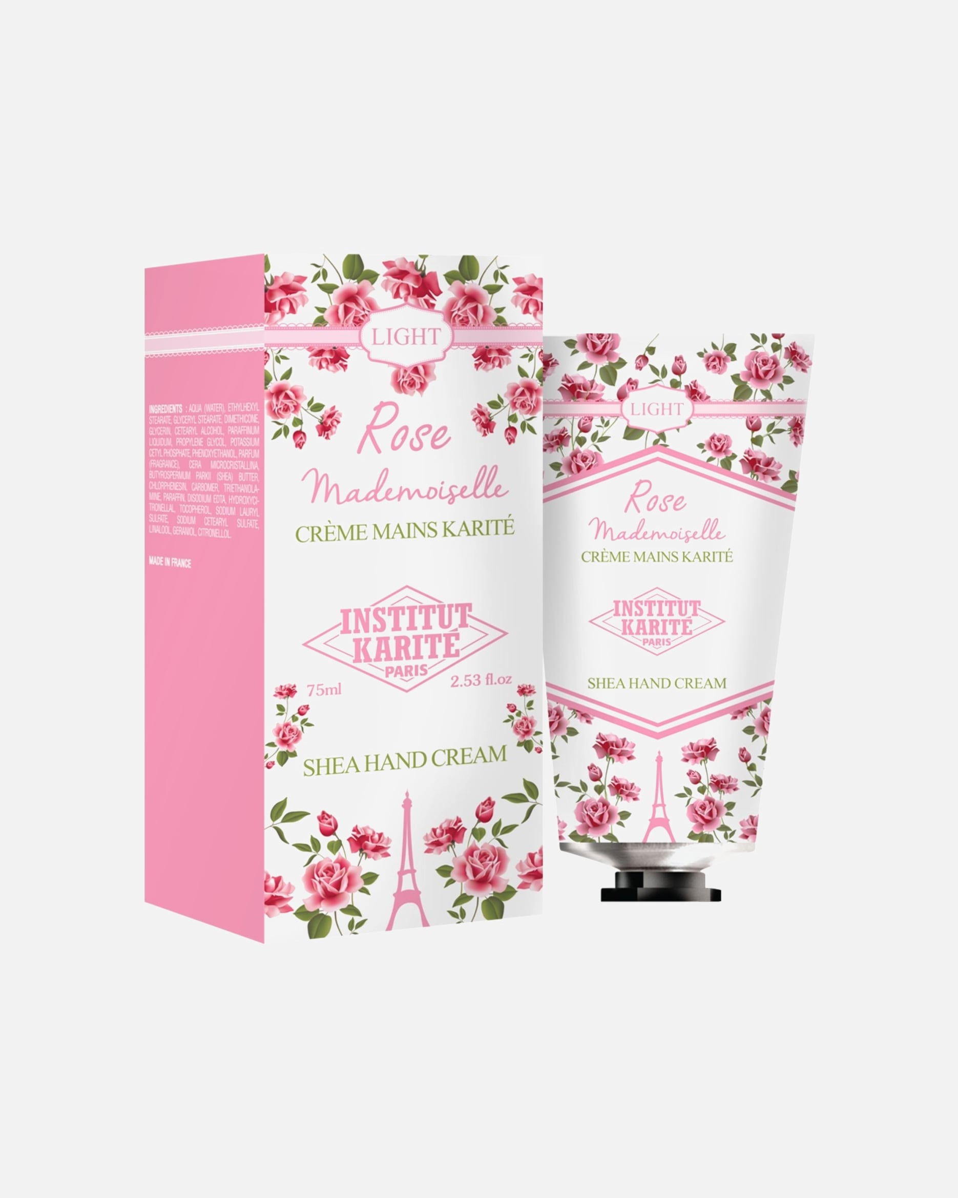 Crème pour les mains pour Unisexe Institut Karité Paris Rose Mademoiselle Légère 75 ml