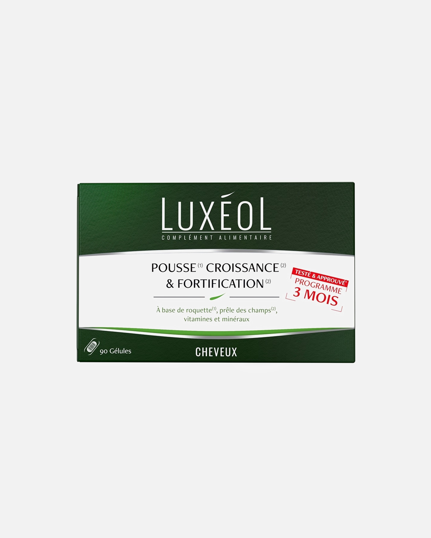 Complément alimentaire pour Unisexe Luxéol Luxeol Pousse Croissance et Fortification (3 mois) 90 pièces