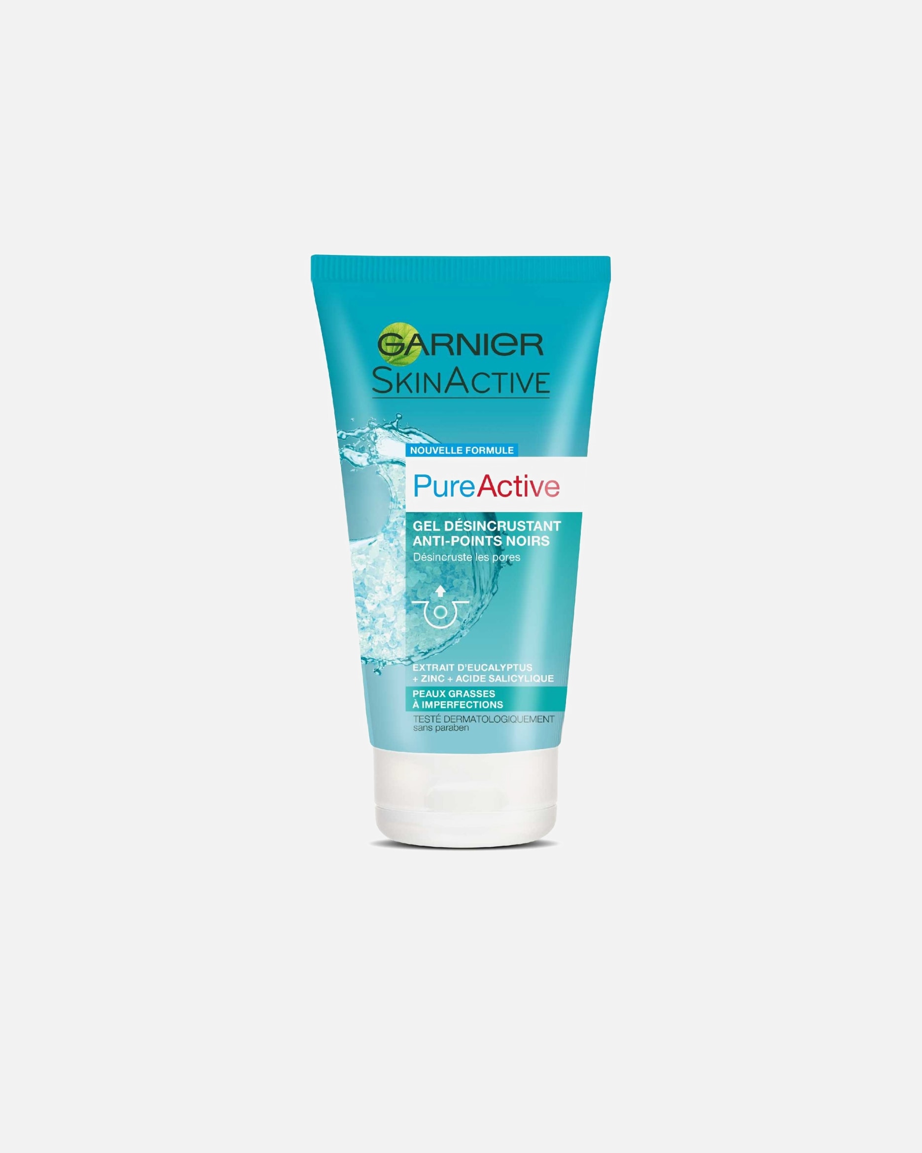 Gel visage pour Femme Garnier Skin Active Gel Exfoliant et Désincrustant Anti-points Noirs 150 ml